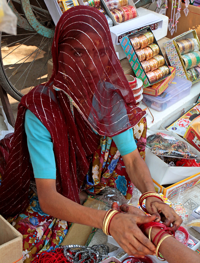 Venditrice a Jodpur