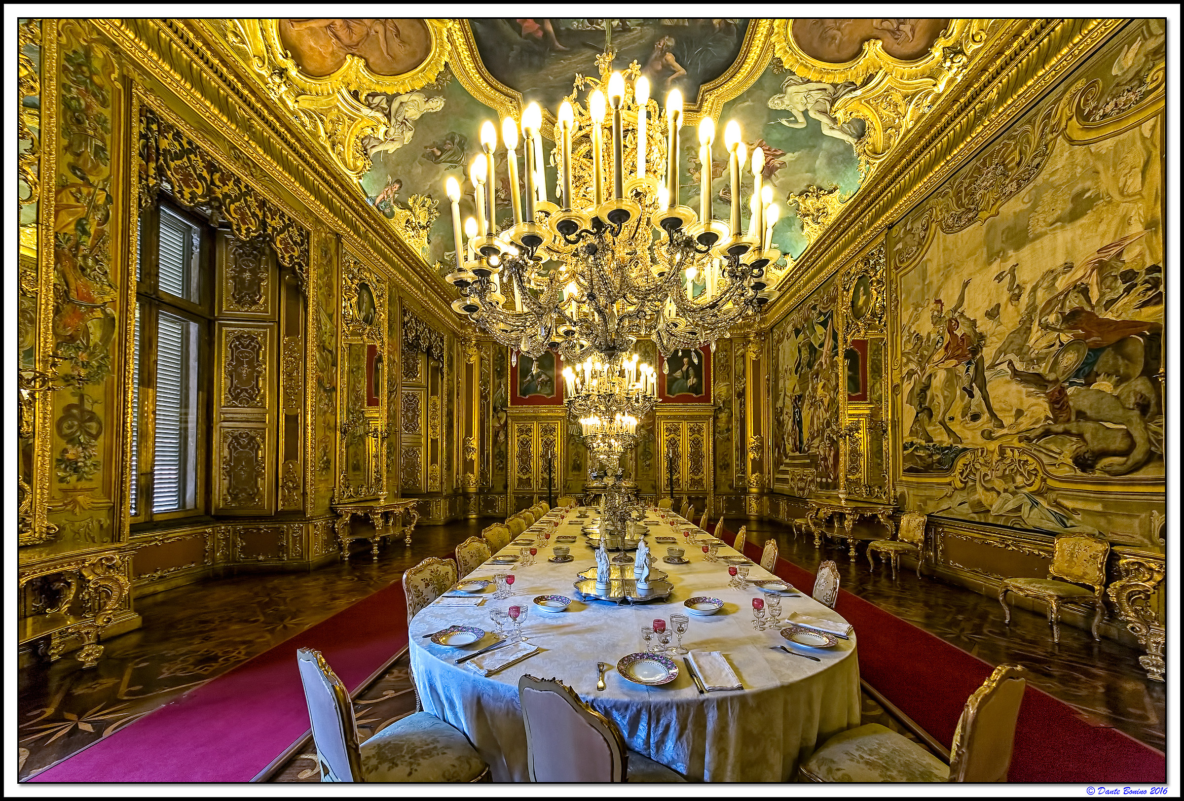 The dining room