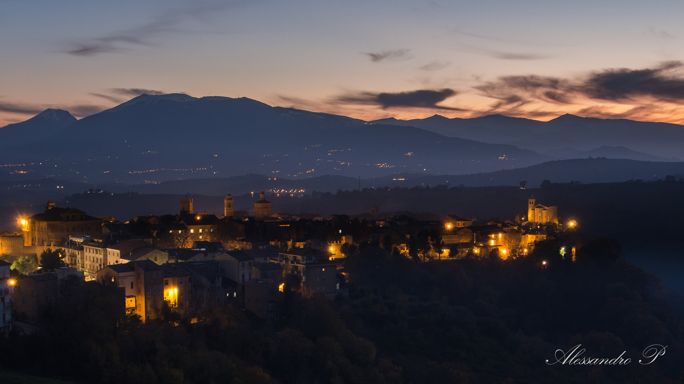 Skyline Offida, Italy