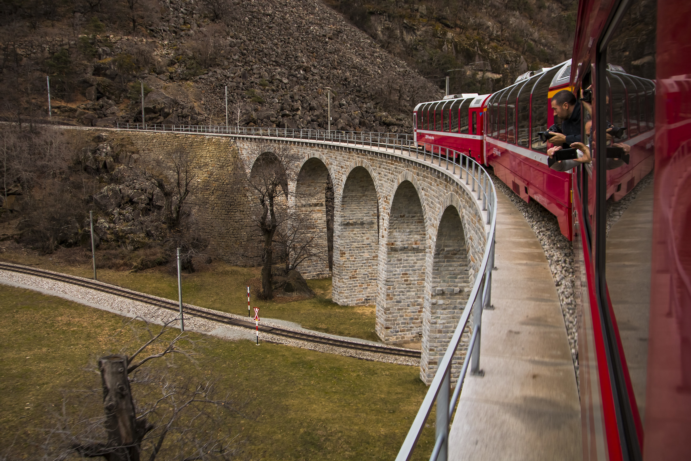 red train of Bernina