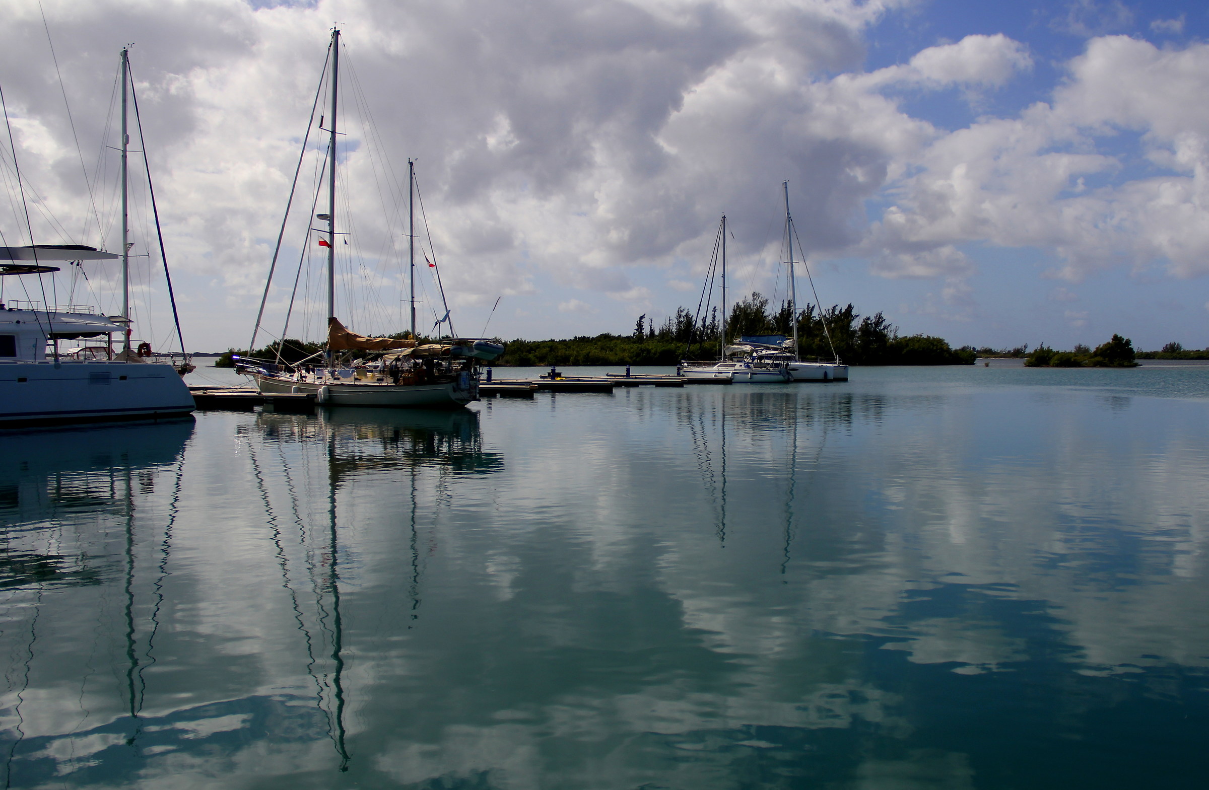 On the morning of the Cayo Largo Marina