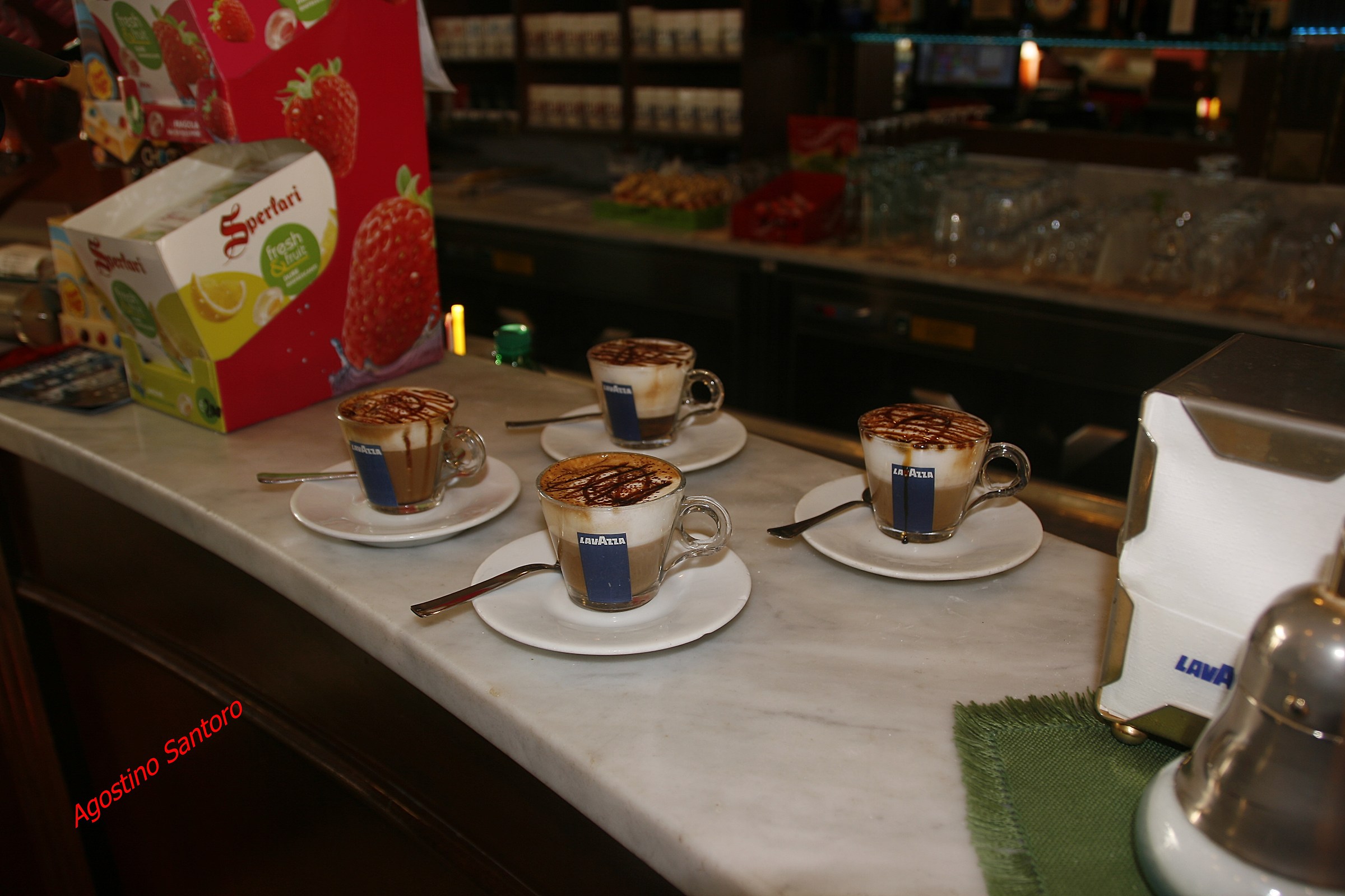 We were four friends at the Bar