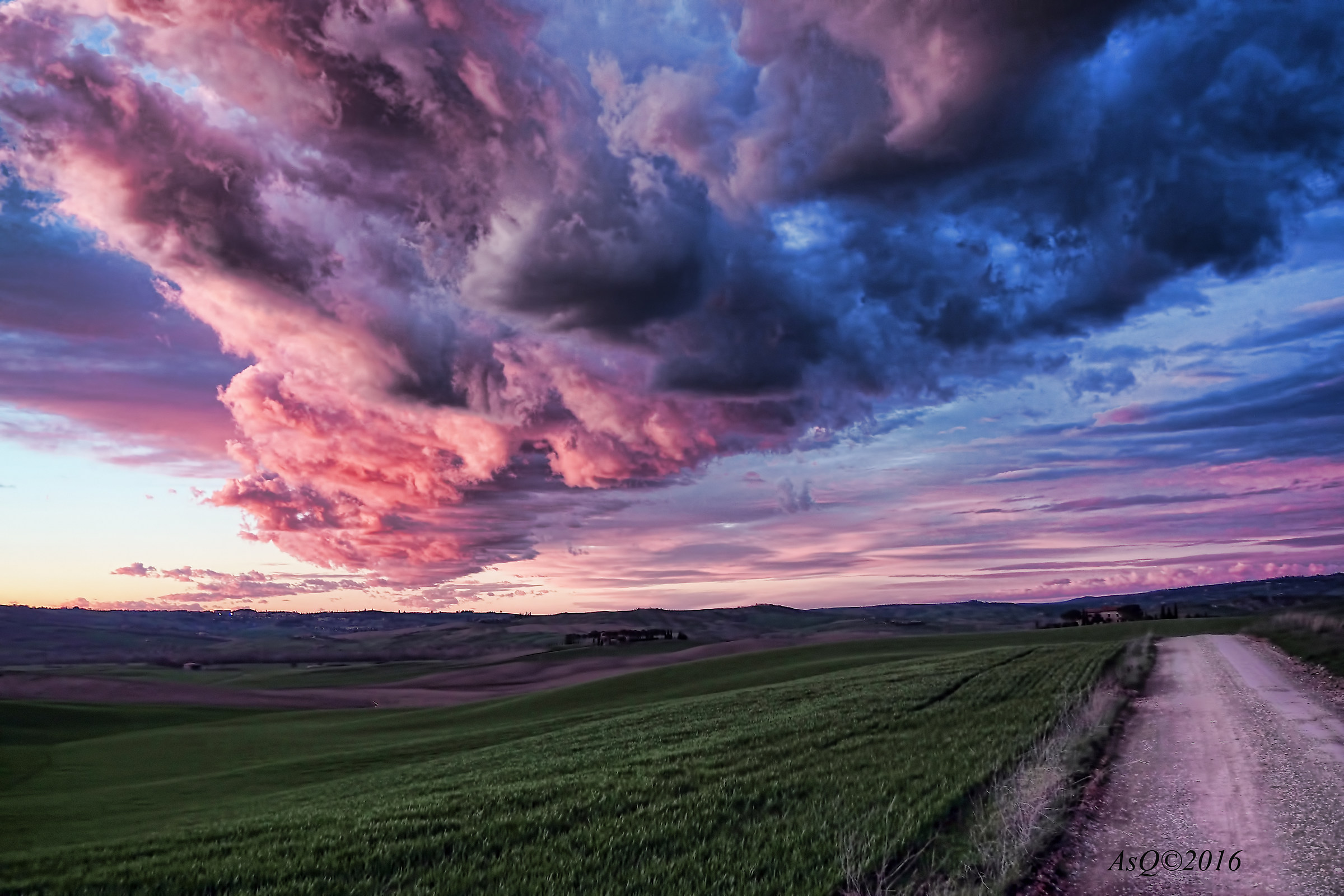 Red Sky "San Quirico d'Orcia"