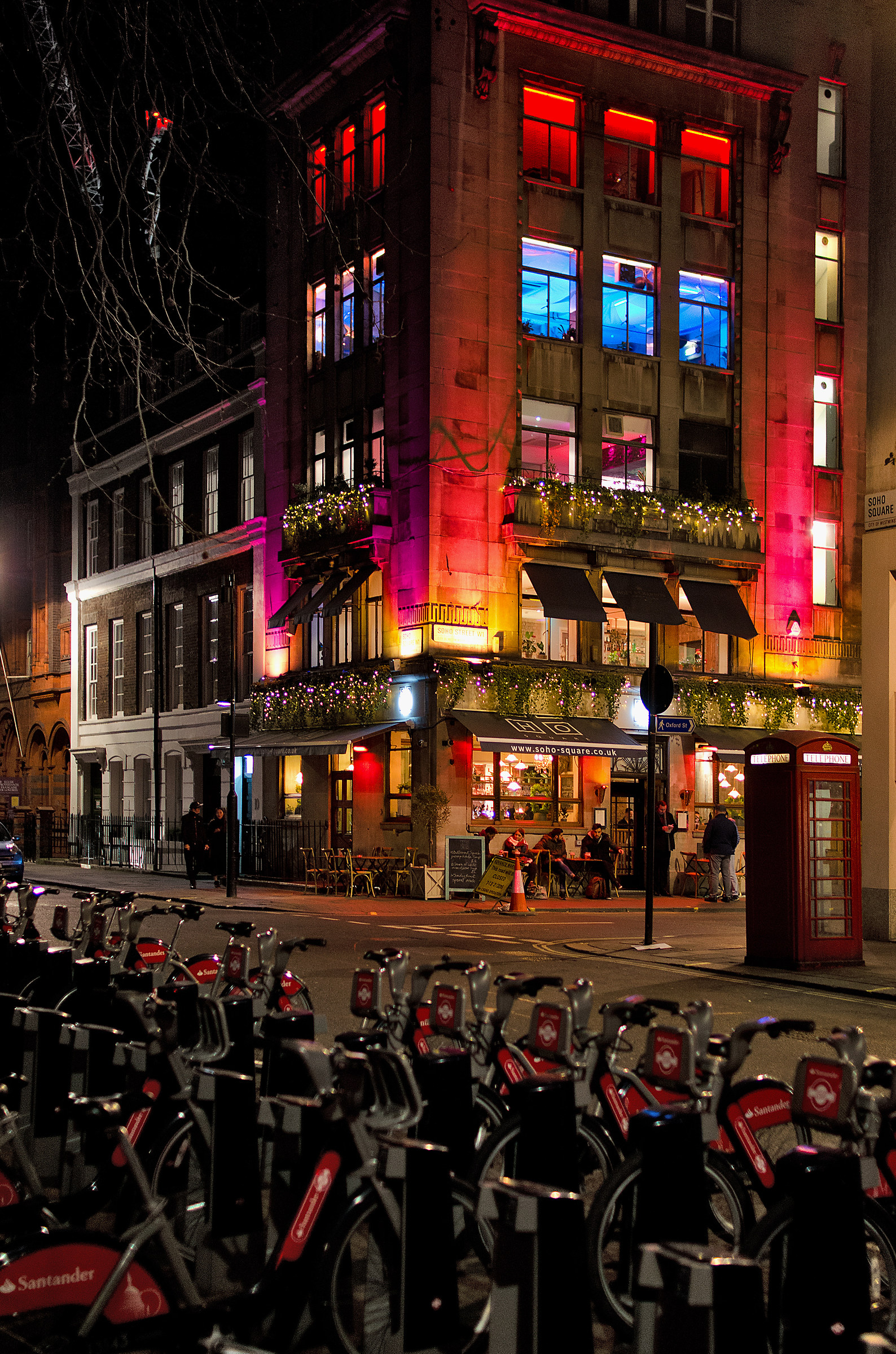 Soho Square, A Colourful Night in London!