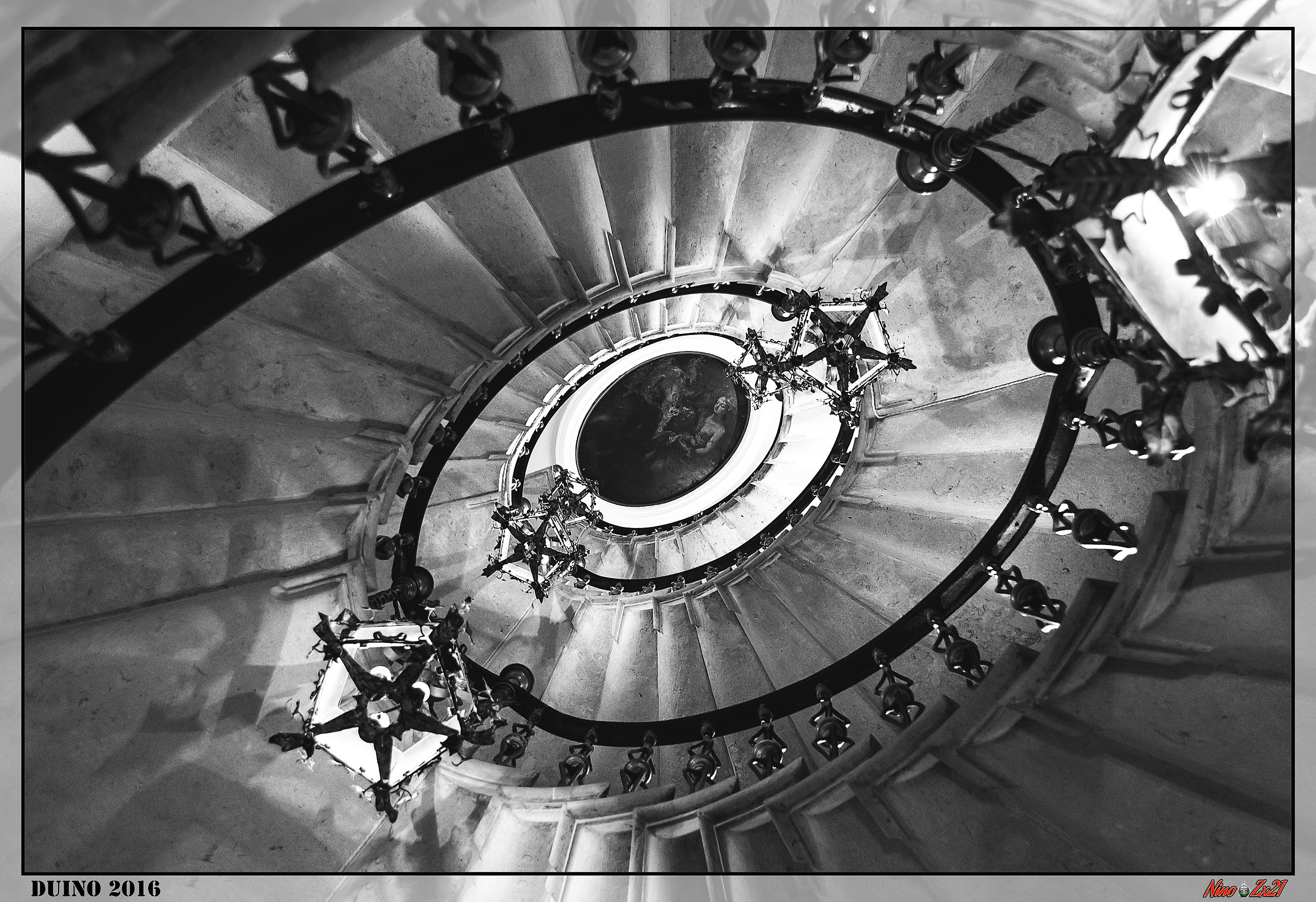 internal staircase Duino Castle 2