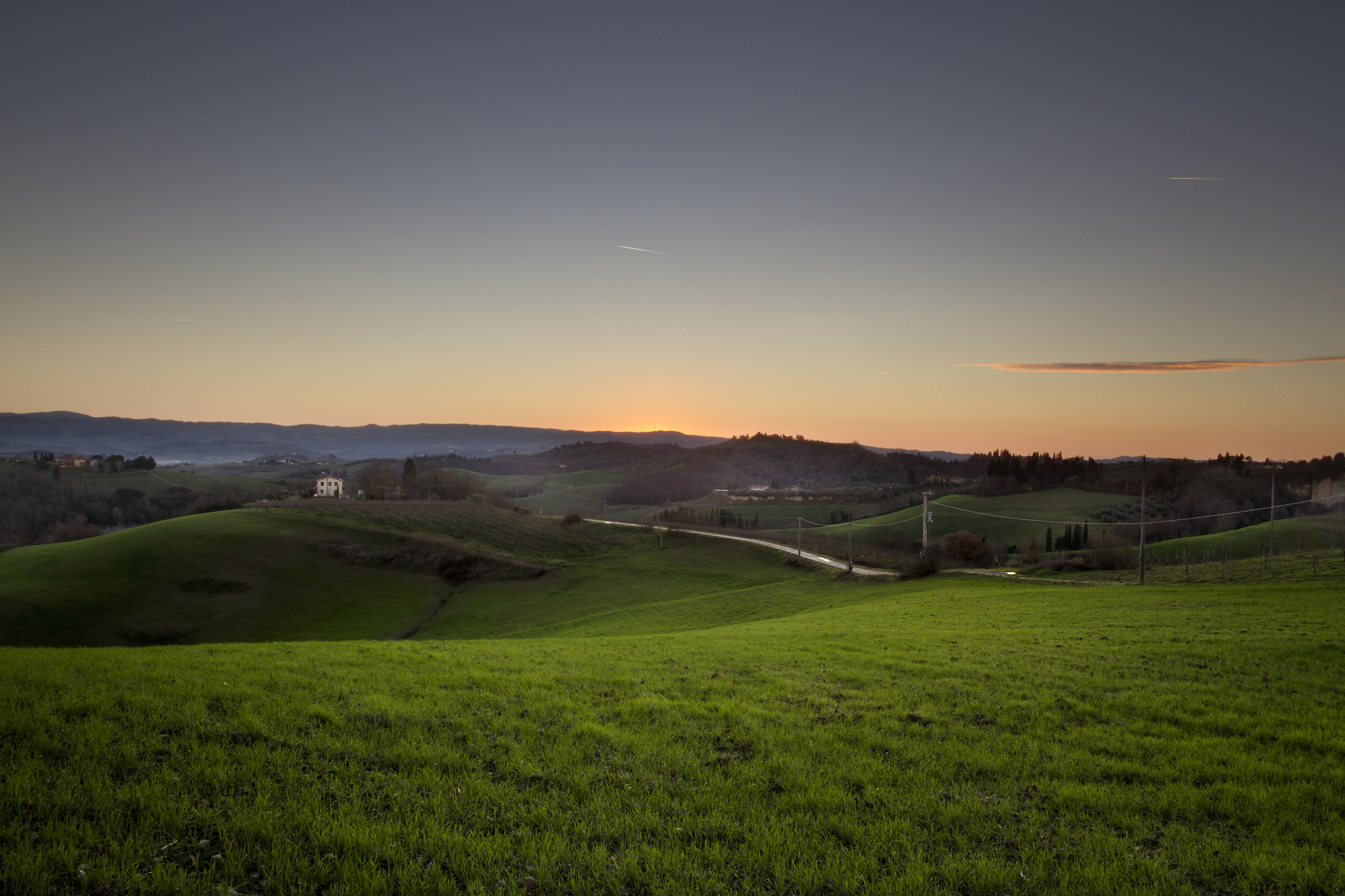 Sunset in Tuscany