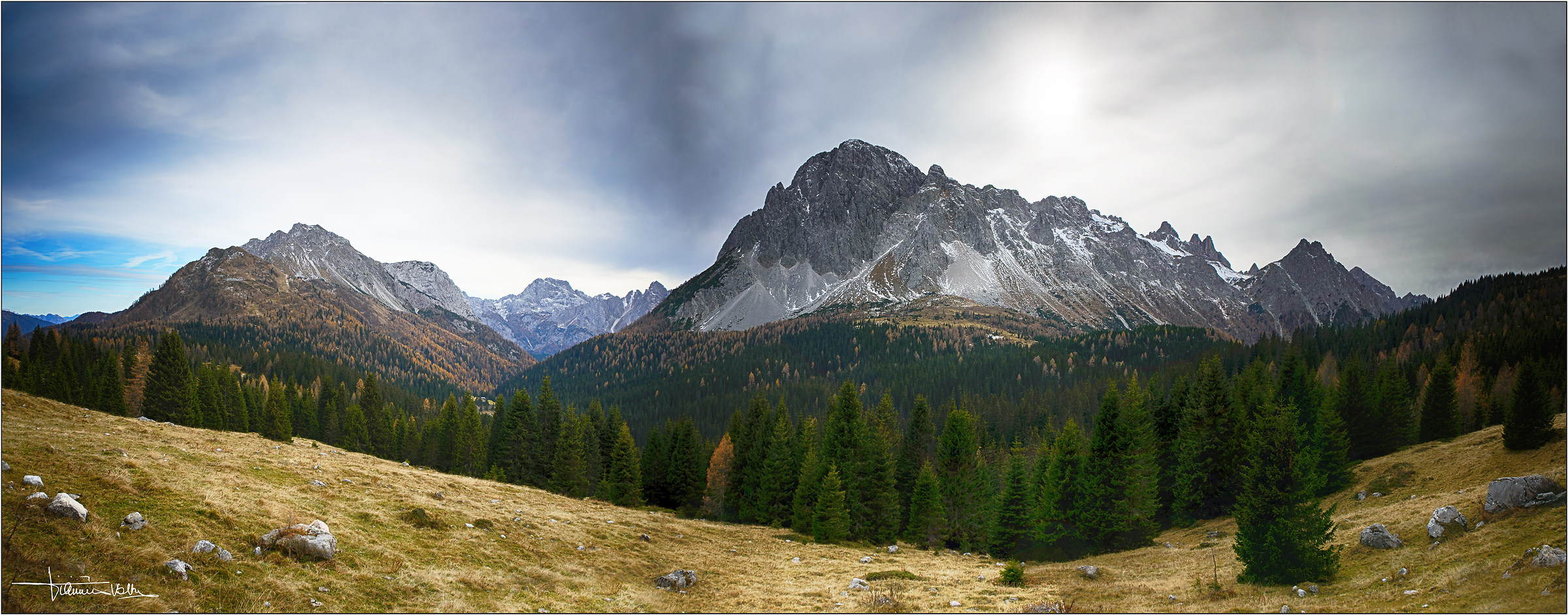 Foci del Piave - panorama verso ovest.