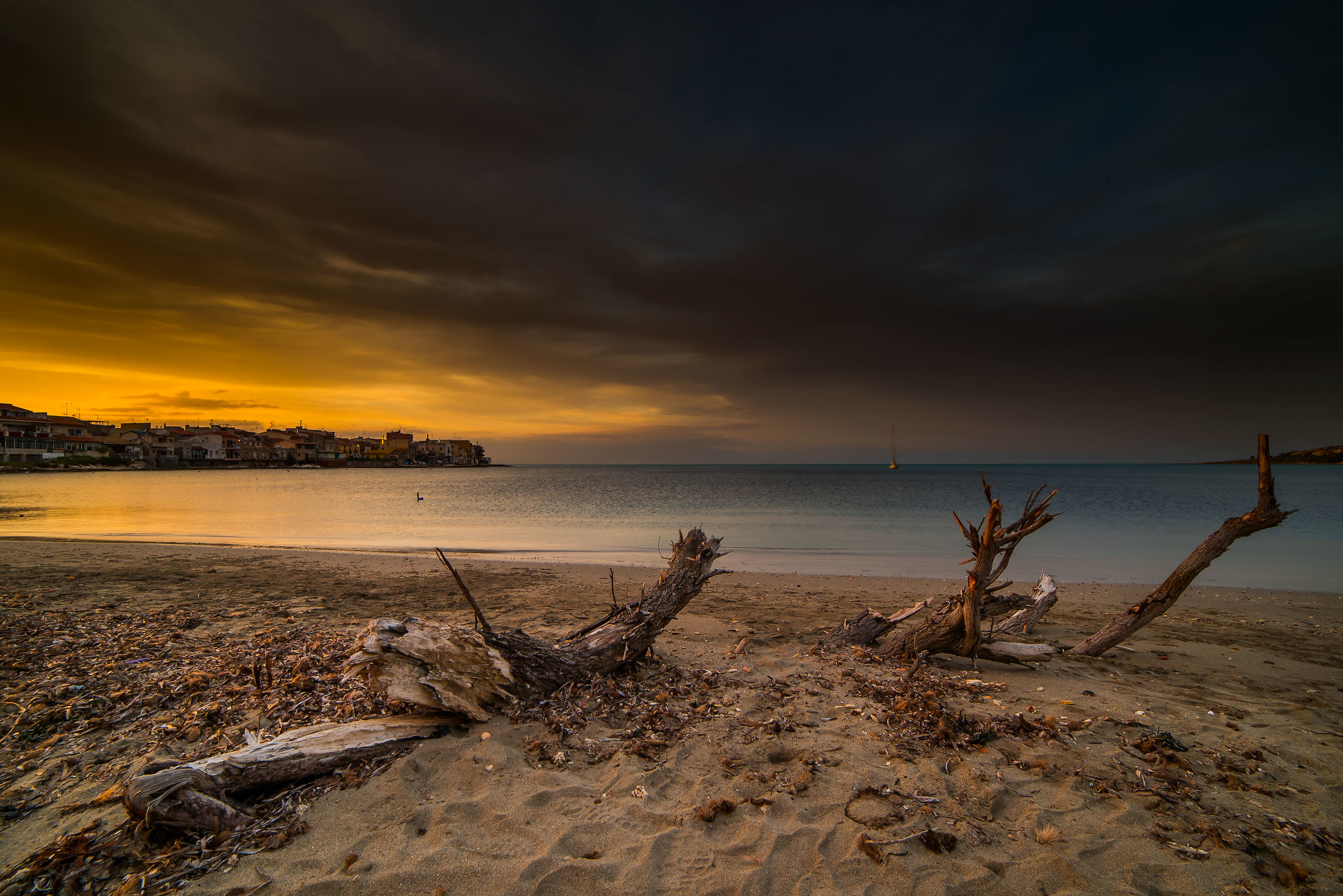 Tramonto nella baia di Brucoli II -sr-