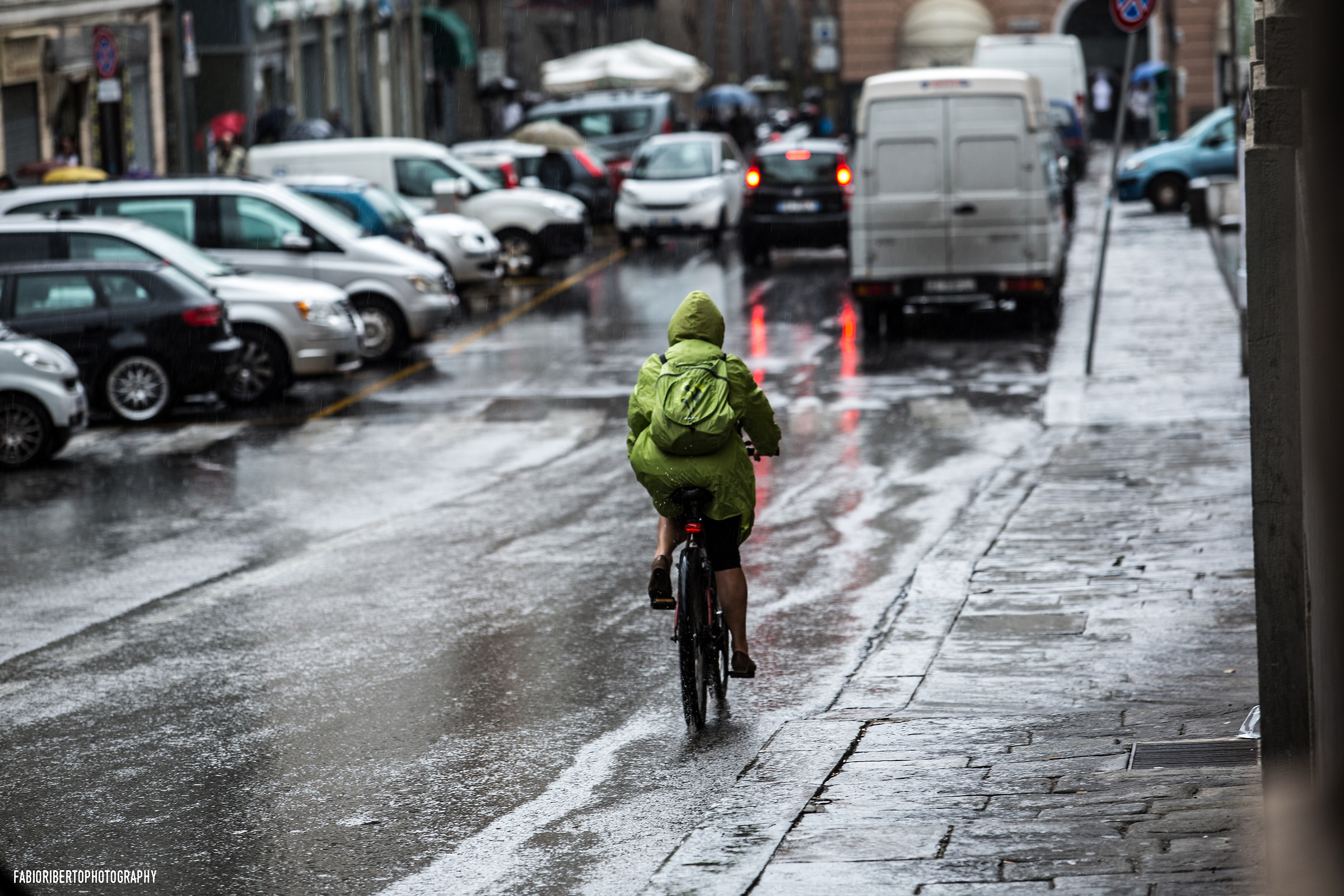 Genova cyclist