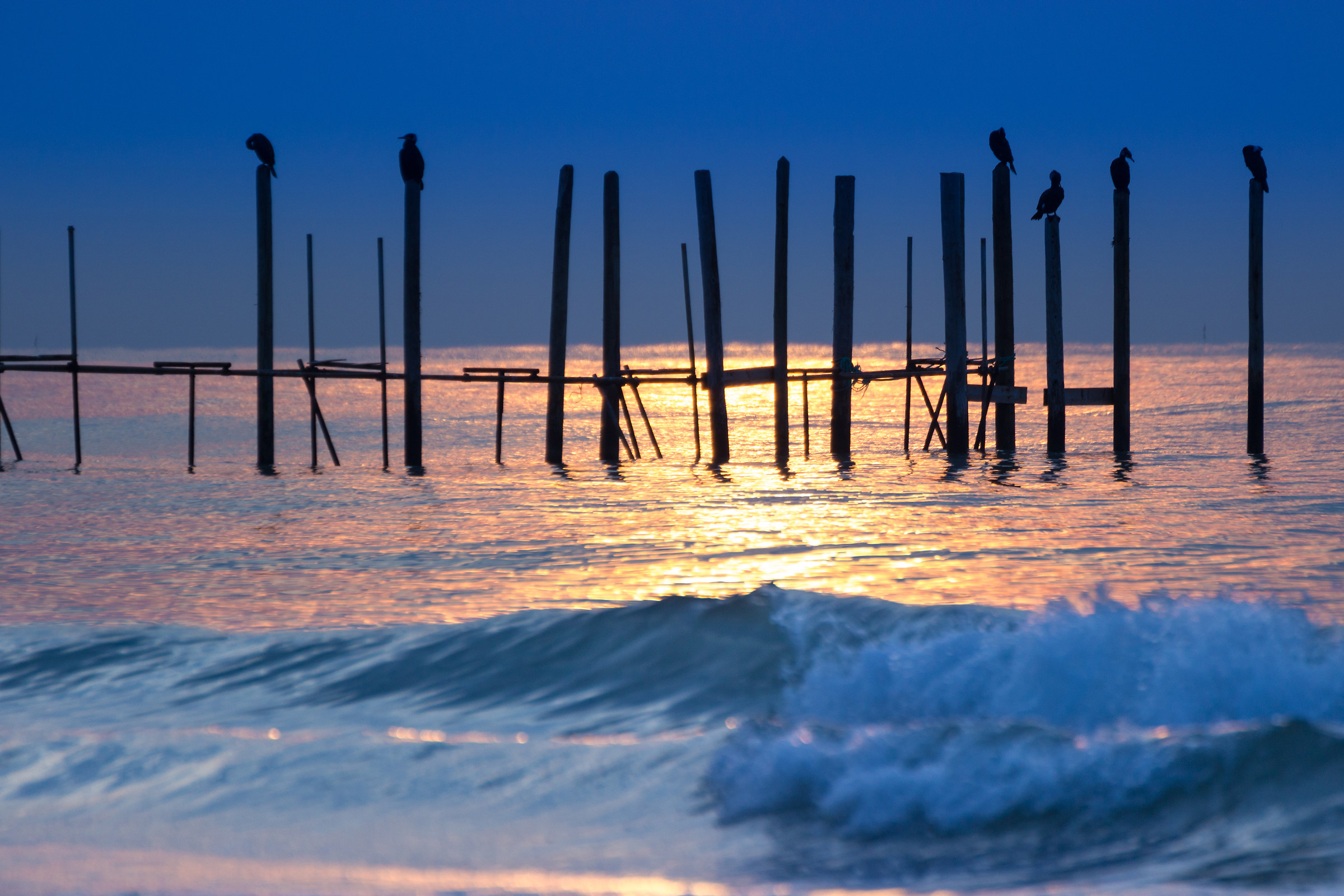 pier at dawn