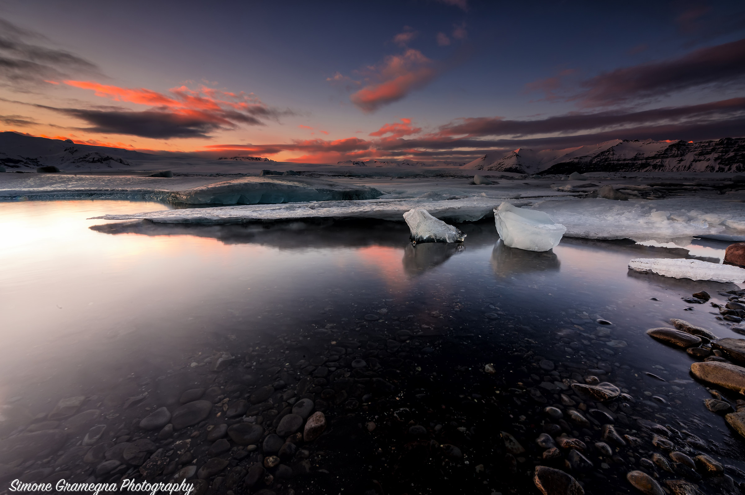 Tramonto allo Jokulsarion