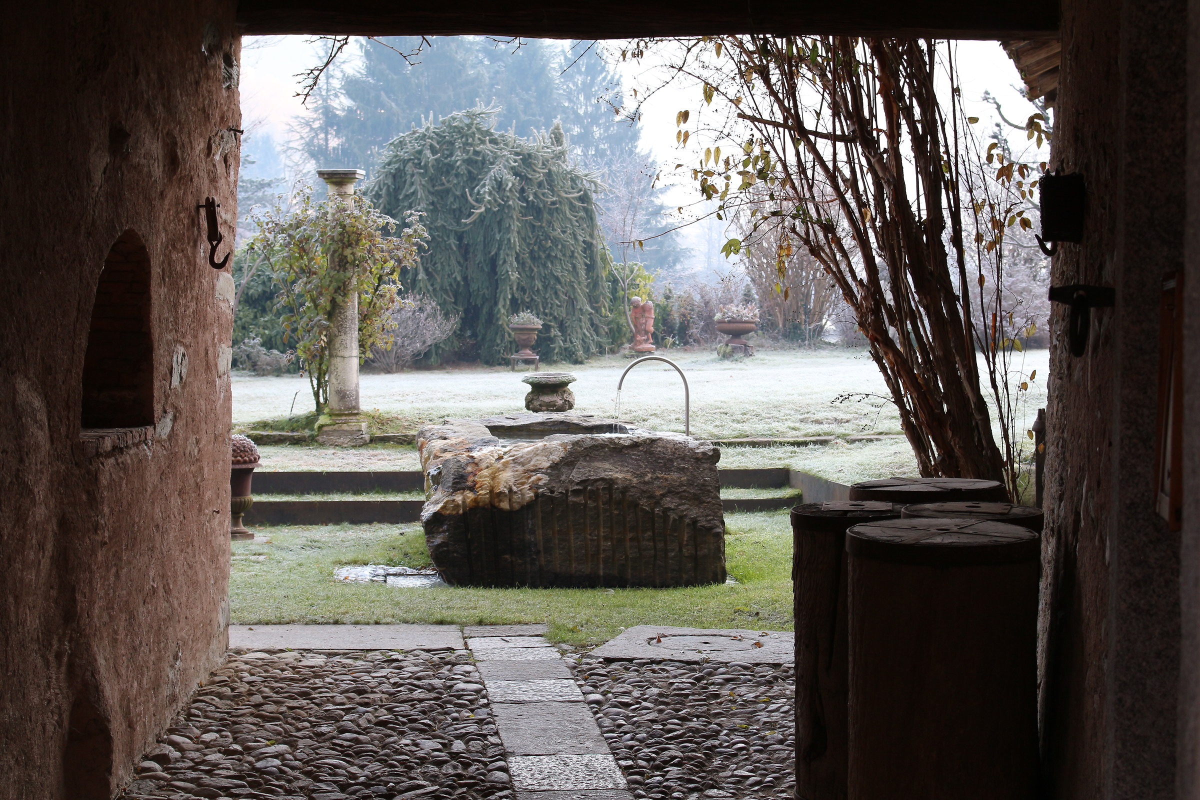 Monteggio dawn in winter