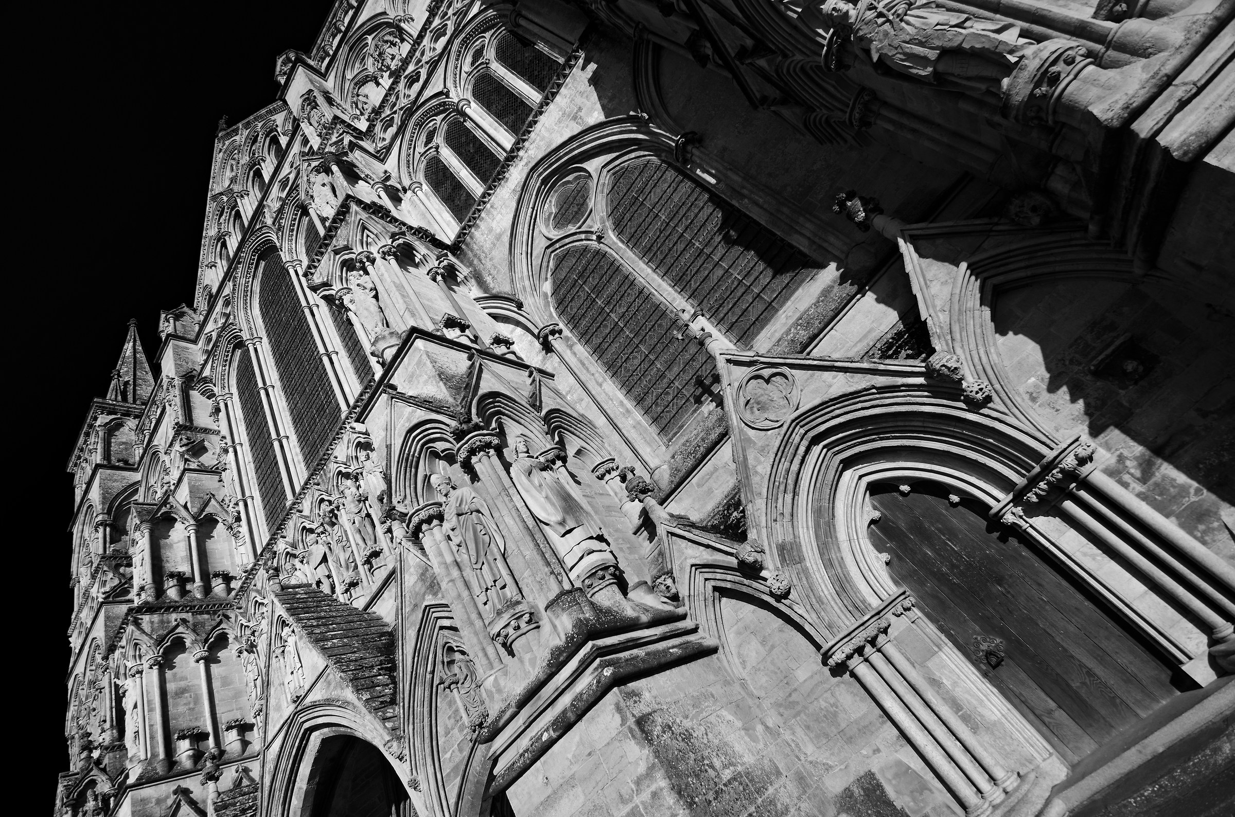 Cattedrale di Salisbury West Front (in un angolo)