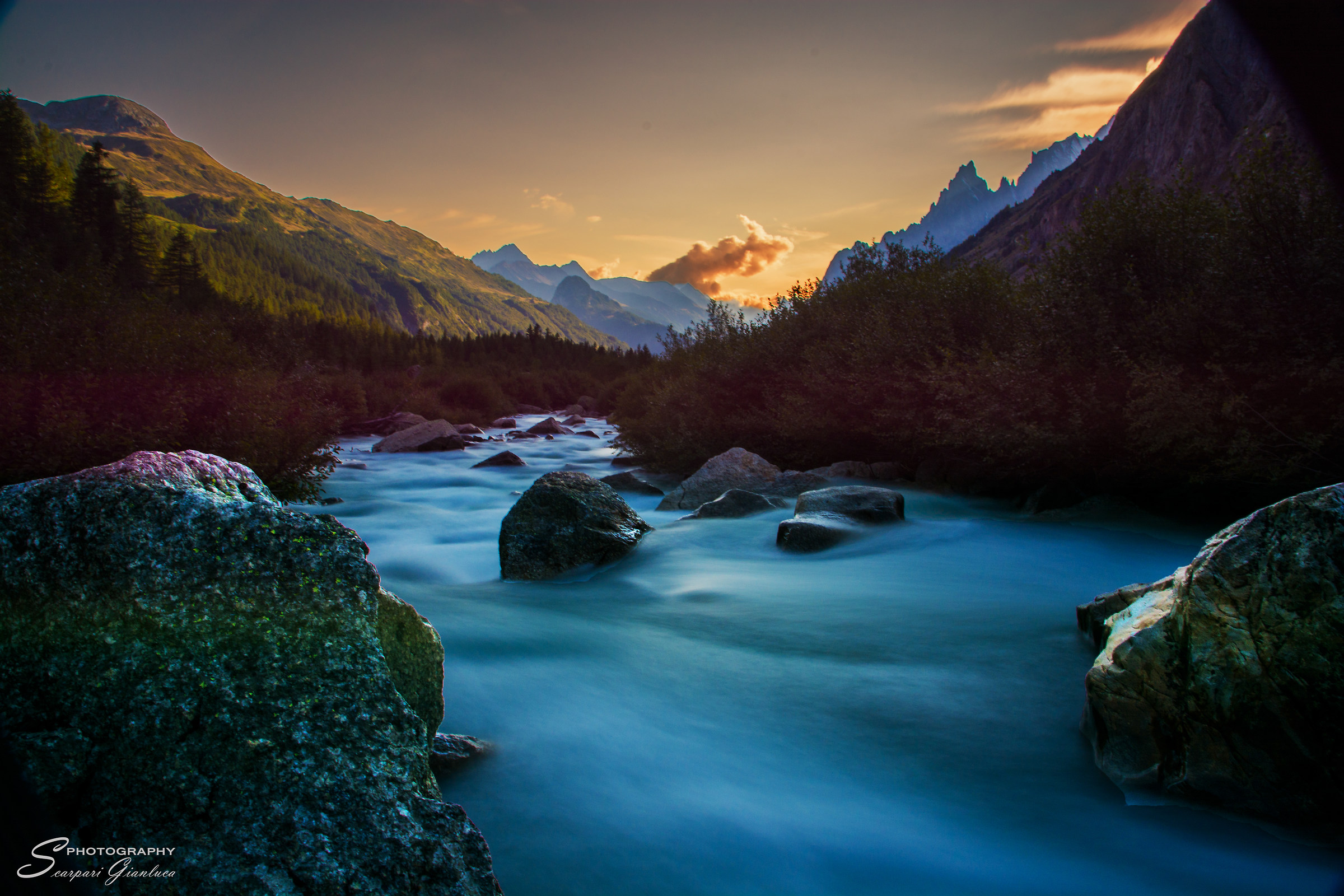 A Val Ferret by sunset