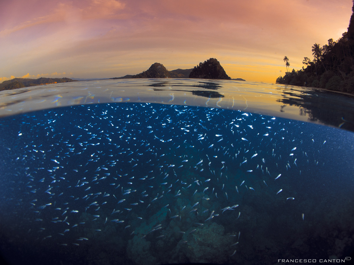 Indonesia Cubadak island tramonto sul mare