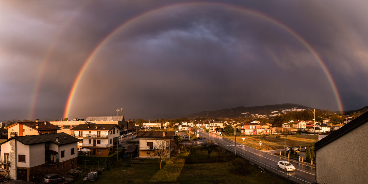 Arc of light and colors ...
