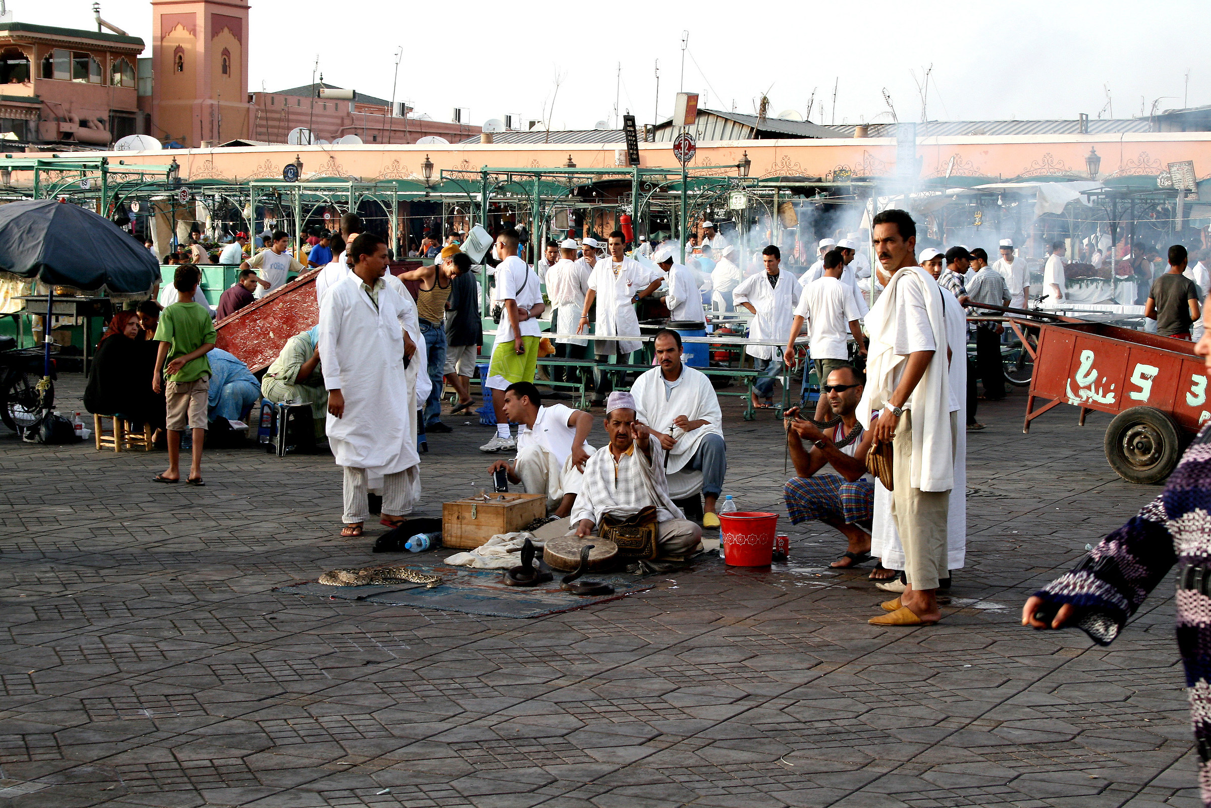 Activities on Jemaa el Fna - Marrakech - Maroc