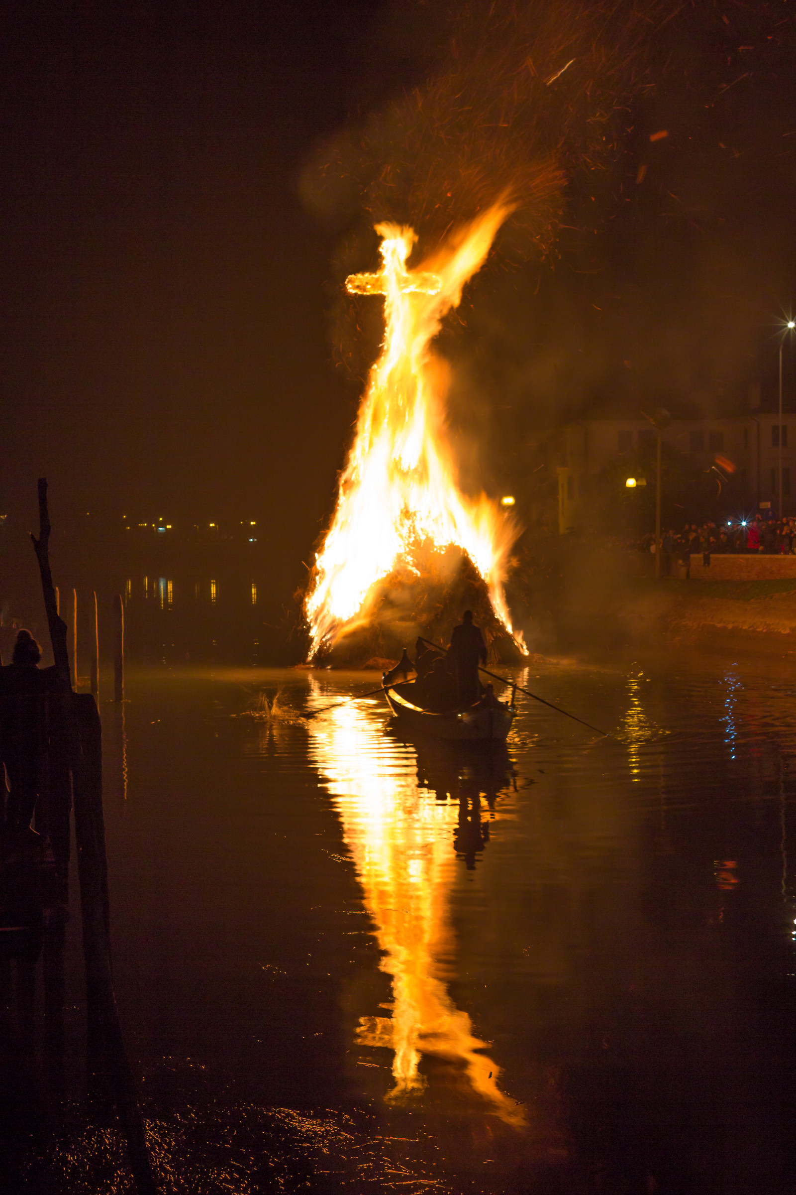 Bonfires on the river