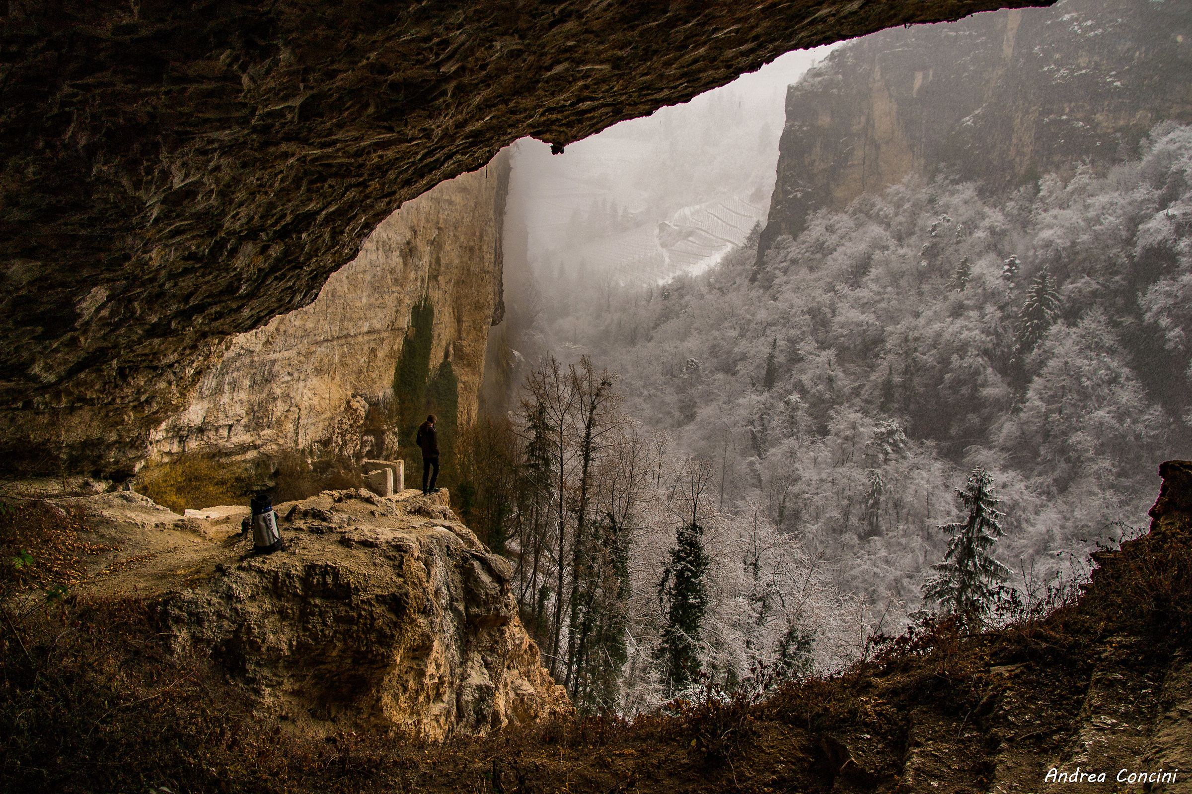 Contrasti cromatici nella Gola di Santa Giustina