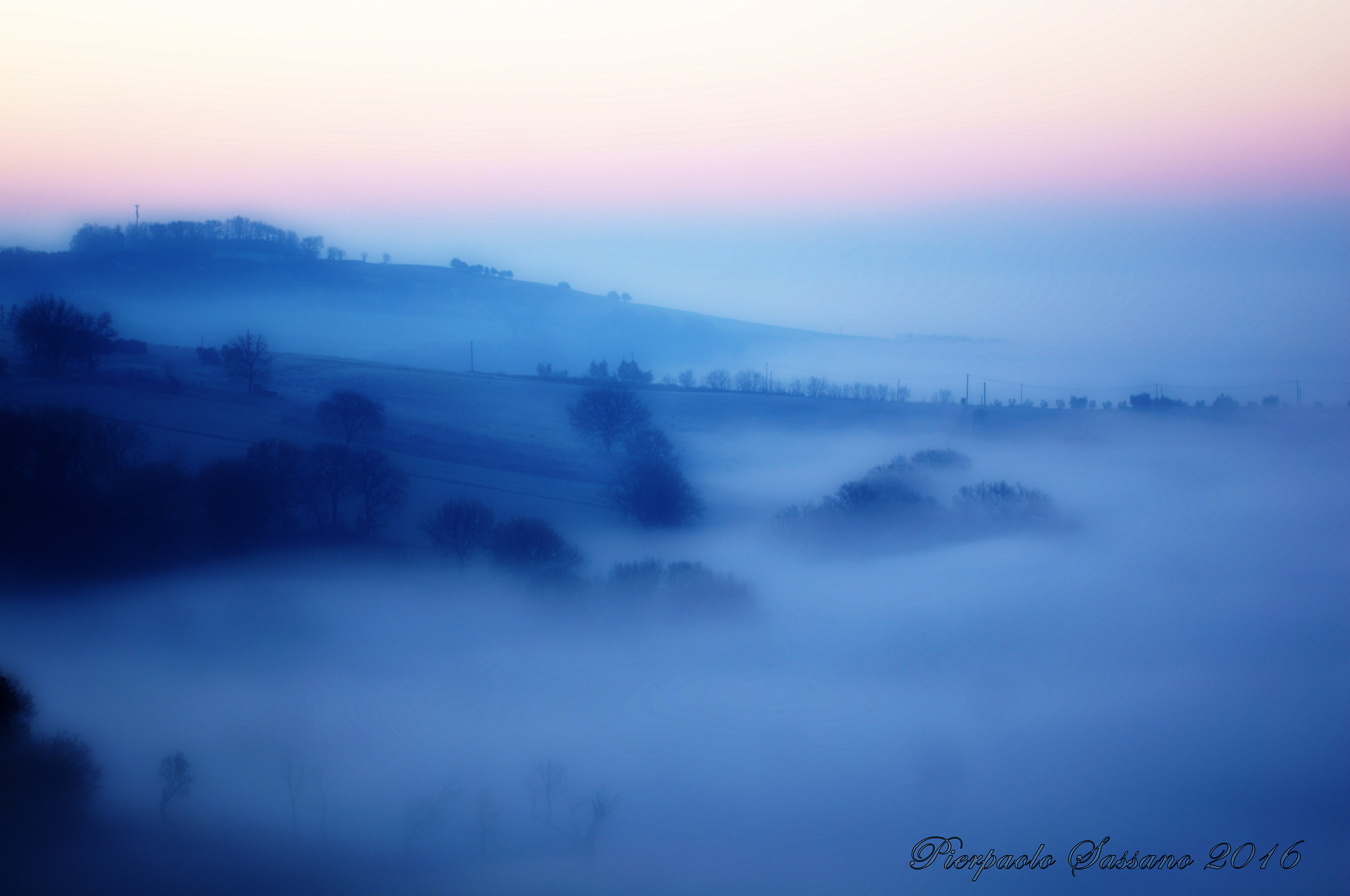 Dawn of January. Castiglione del Lago (Pg) fraction