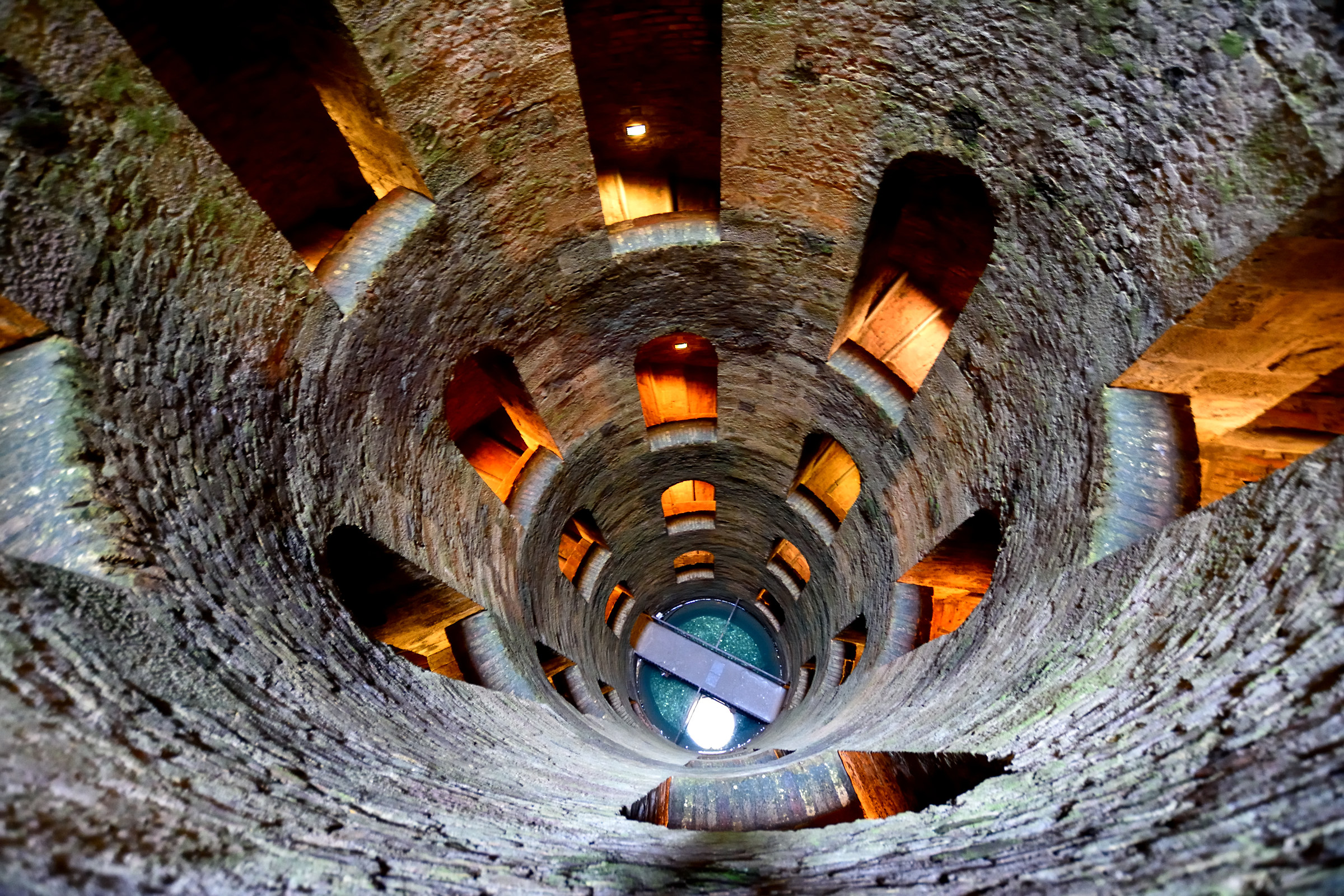 Towards the bottom of the well