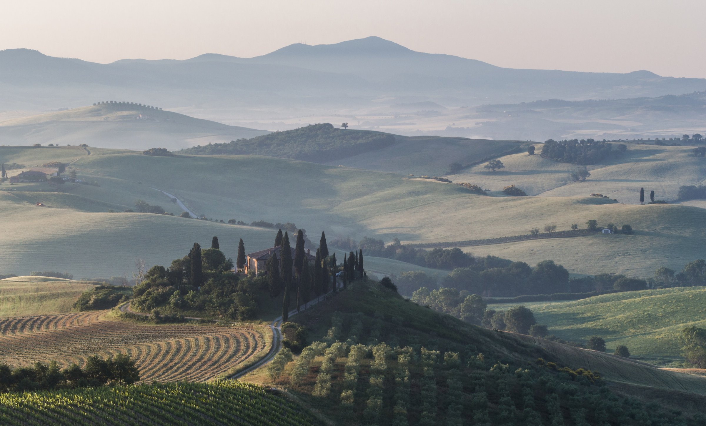 Primo mattino in Val d'Orcia