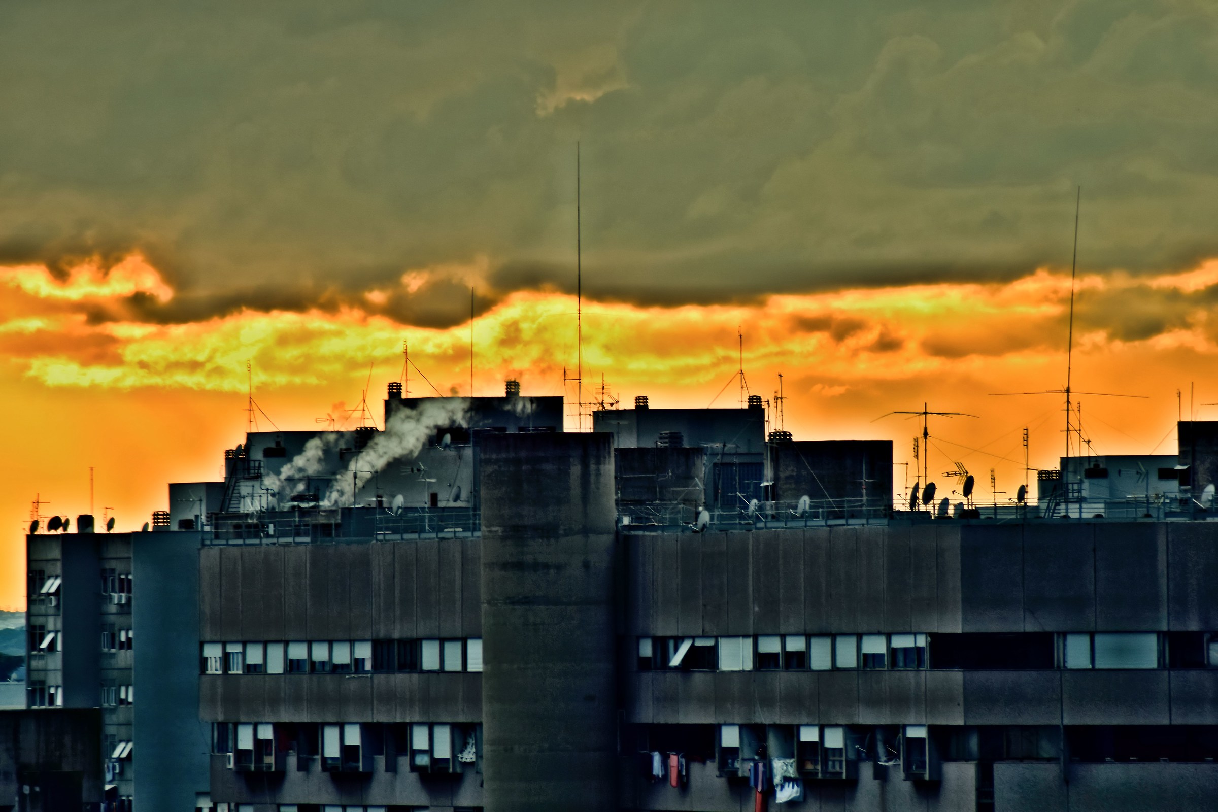 Tramonto tra i palazzi