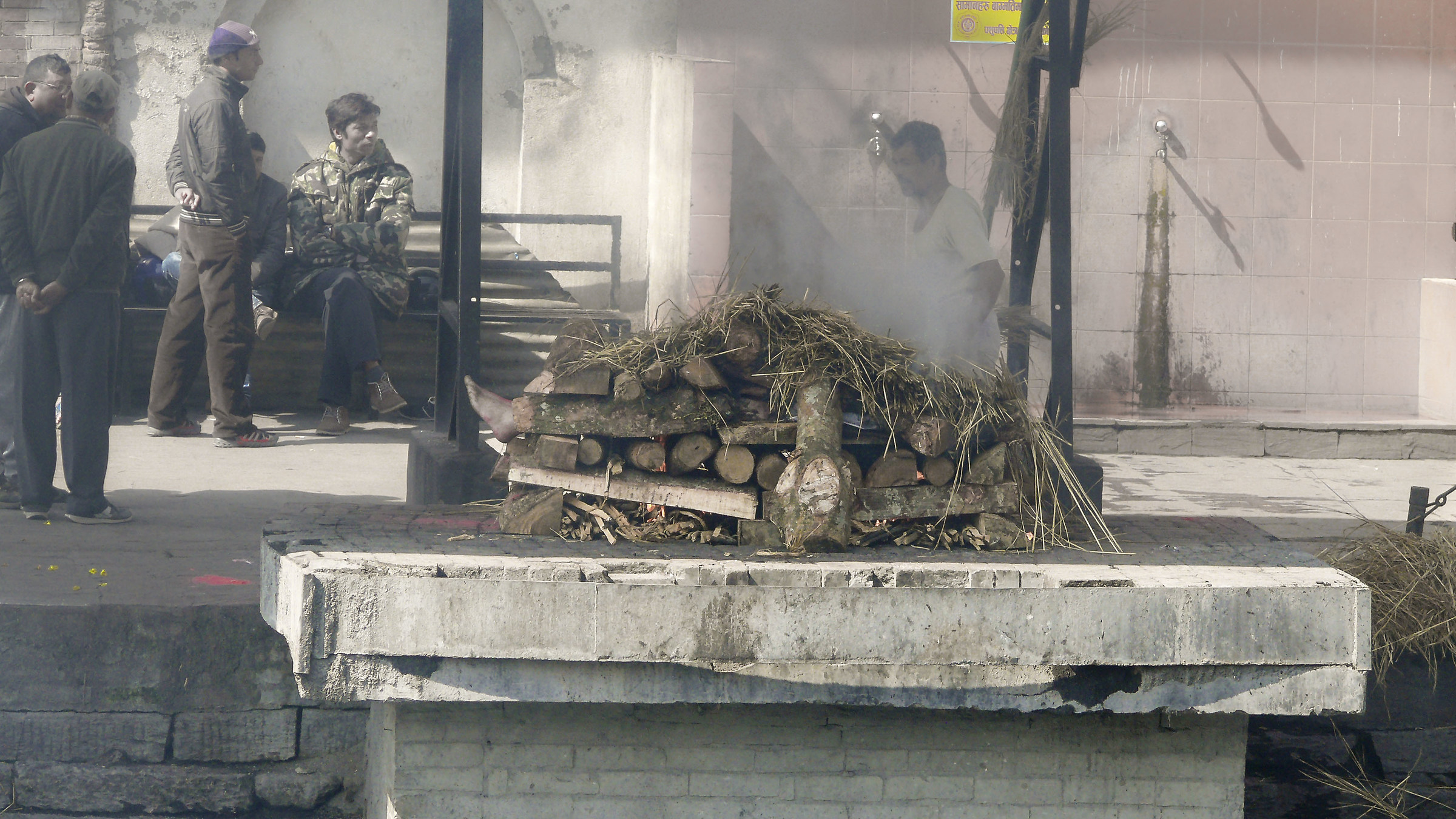 Cremation on the Ghat in Varanasi