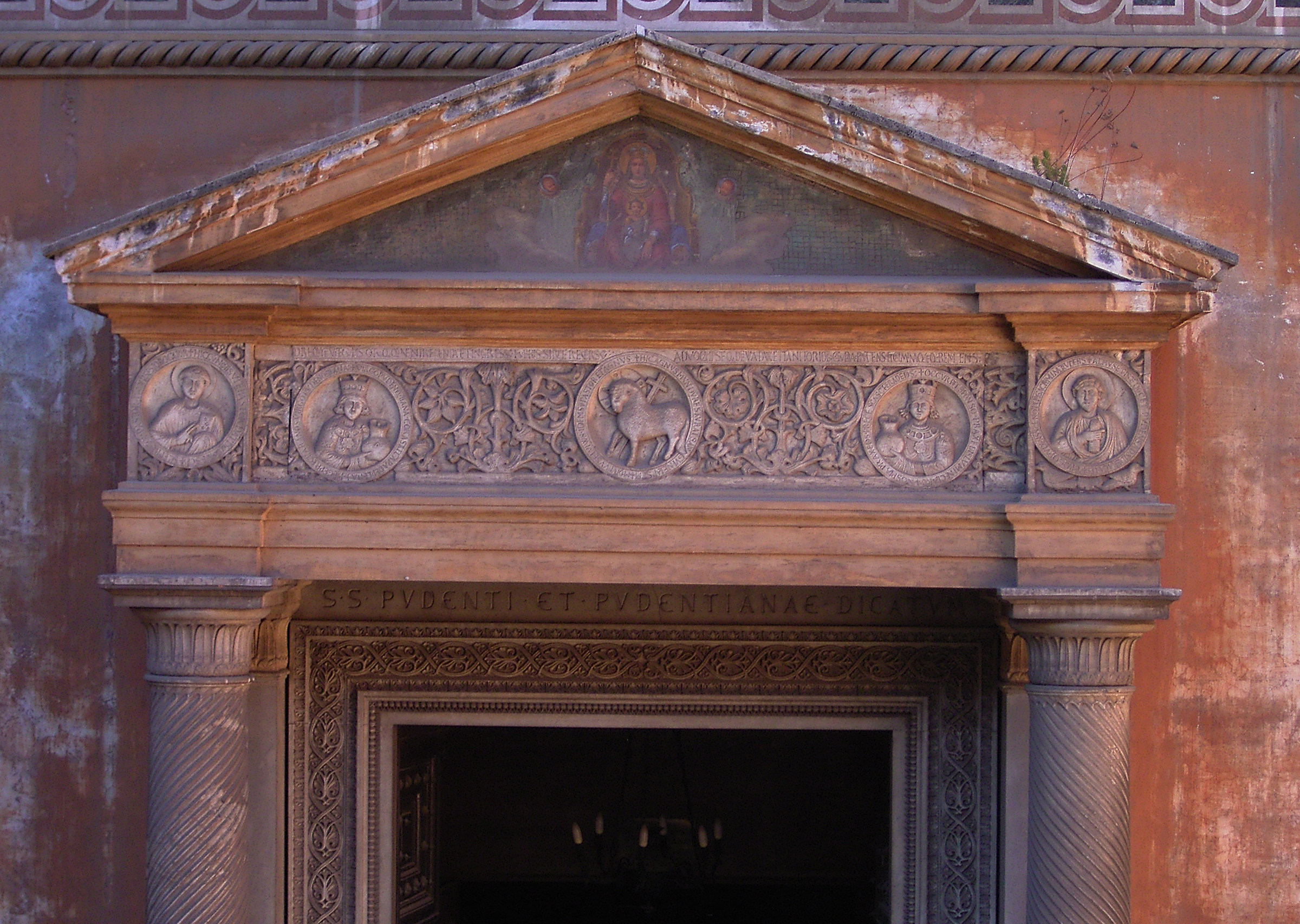 Portal Basilica of St Pudenziana - Rome