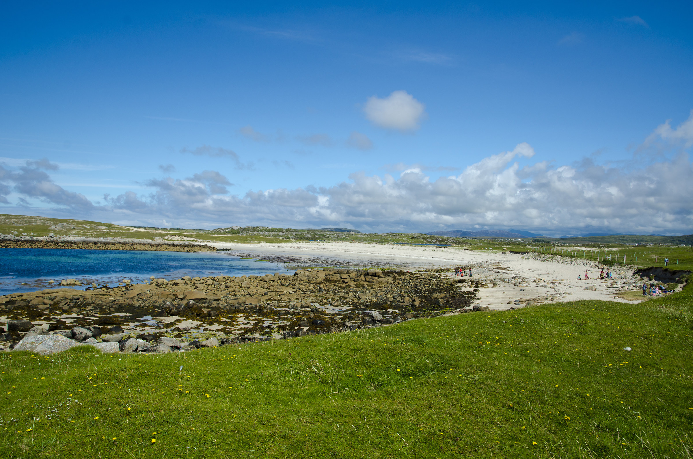 Omey Island beach in Connemara