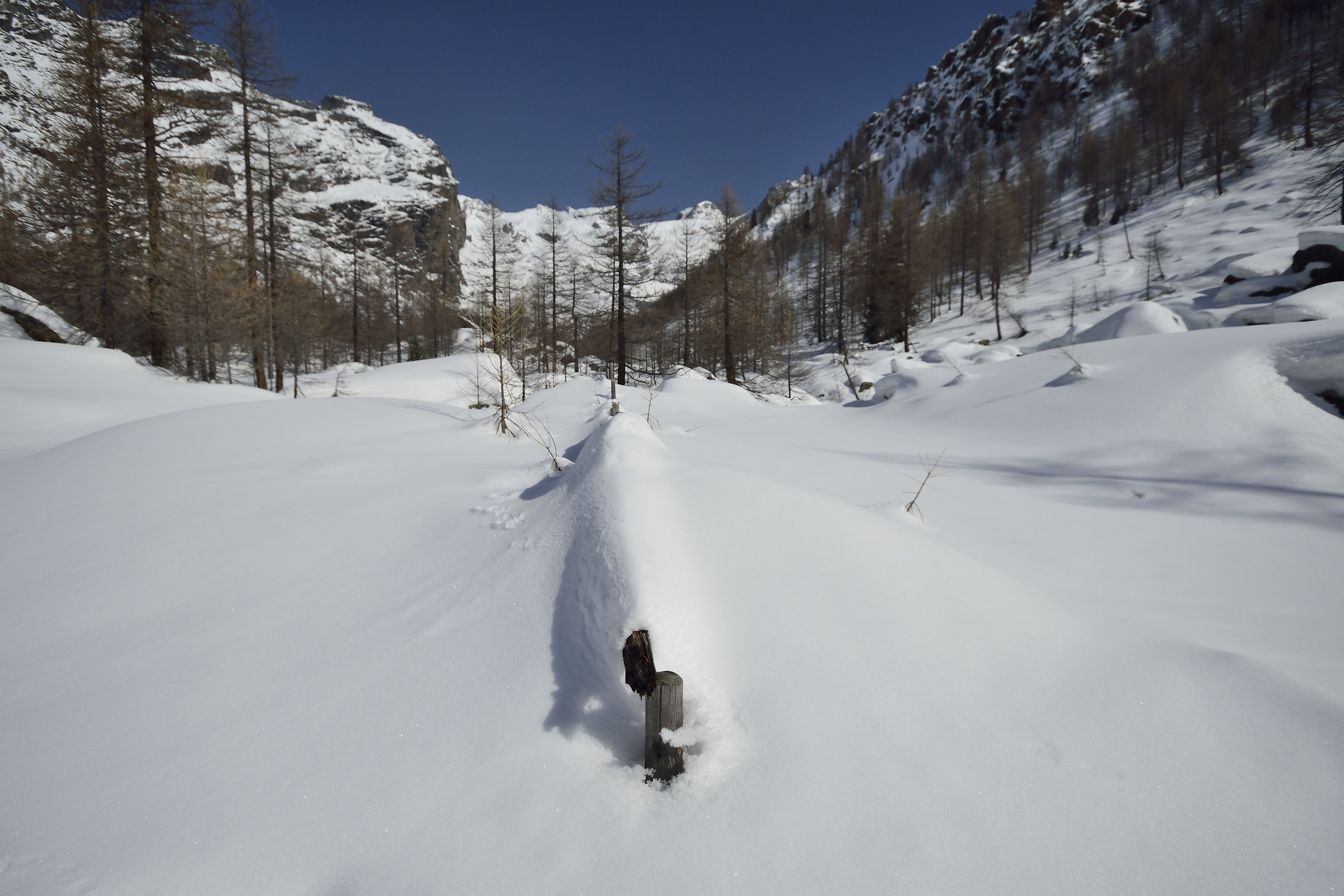 towards the lower Pian di Verra