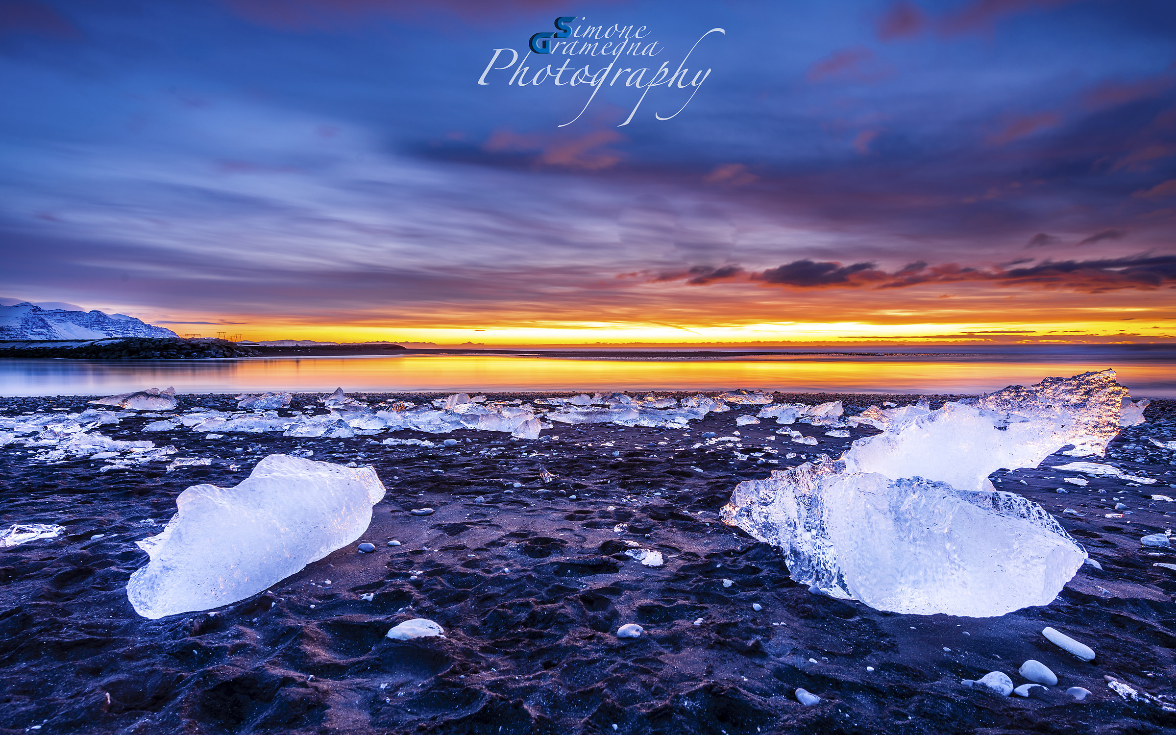 Sunrise at Jokulsarion