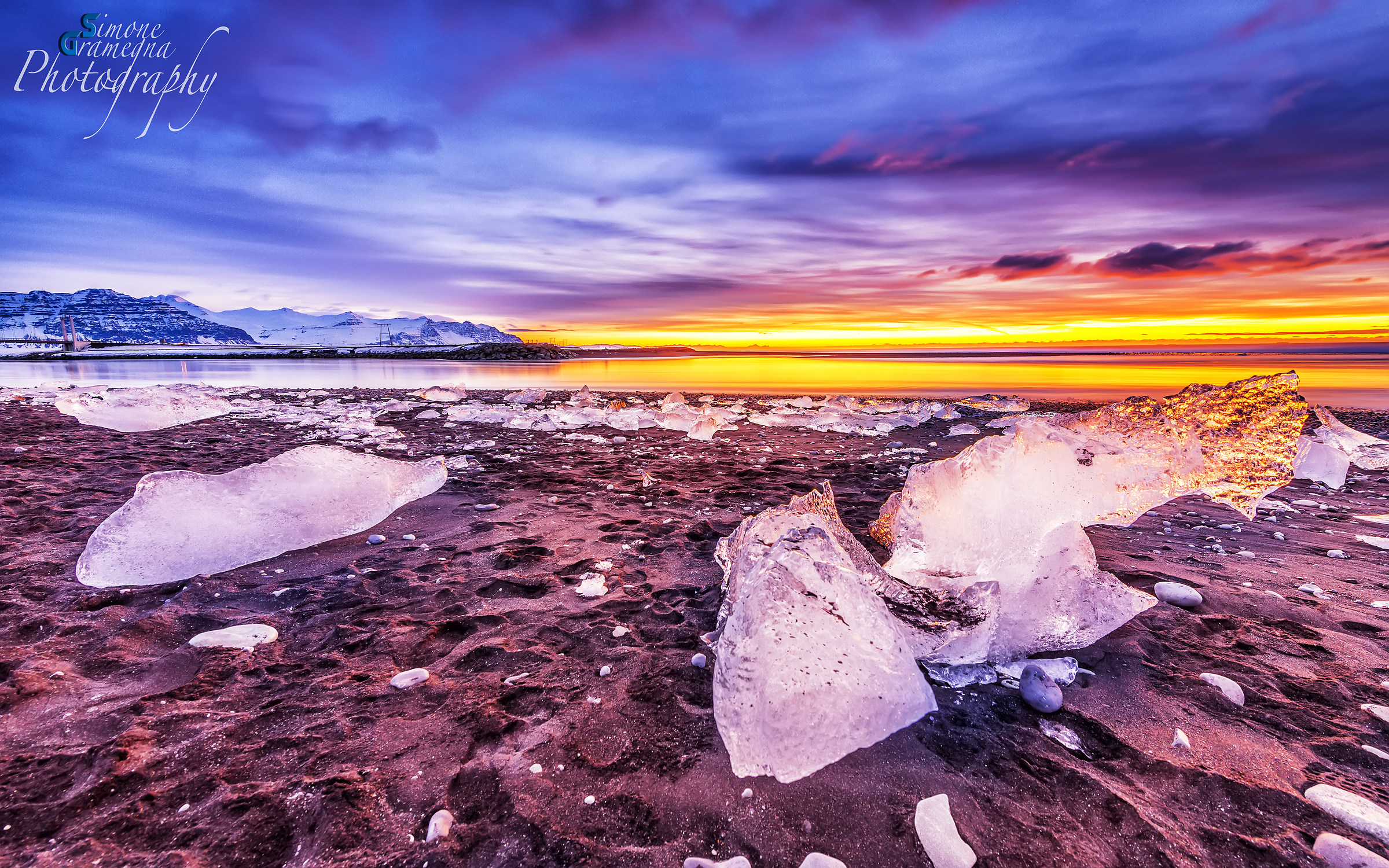 Sunrise at Jokulsarion