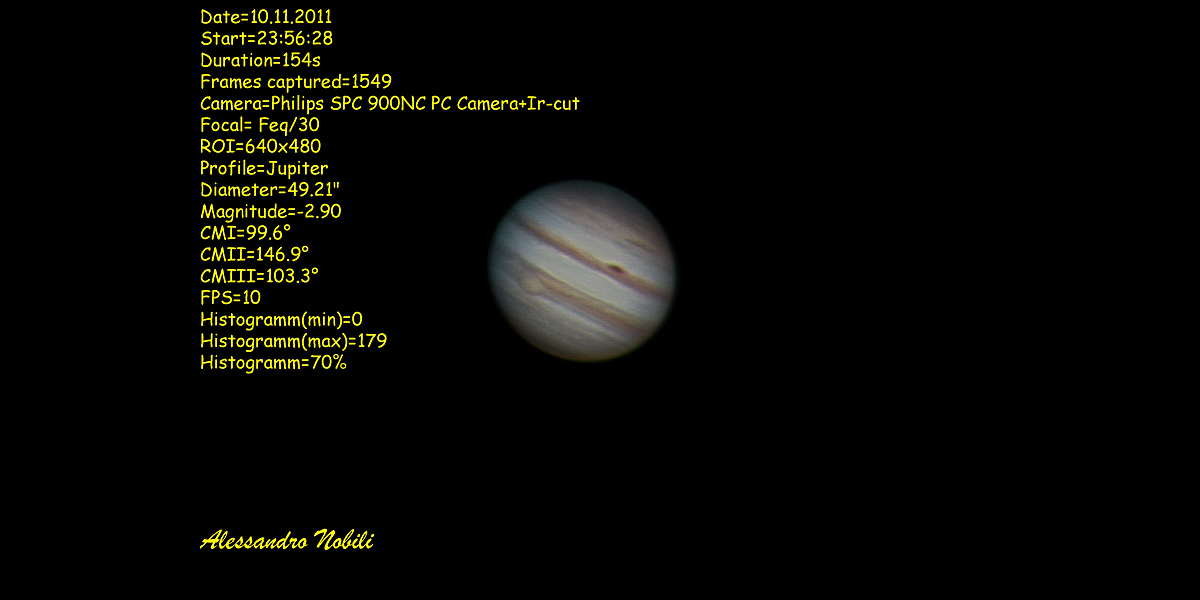 Jupiter with Celestron C6
