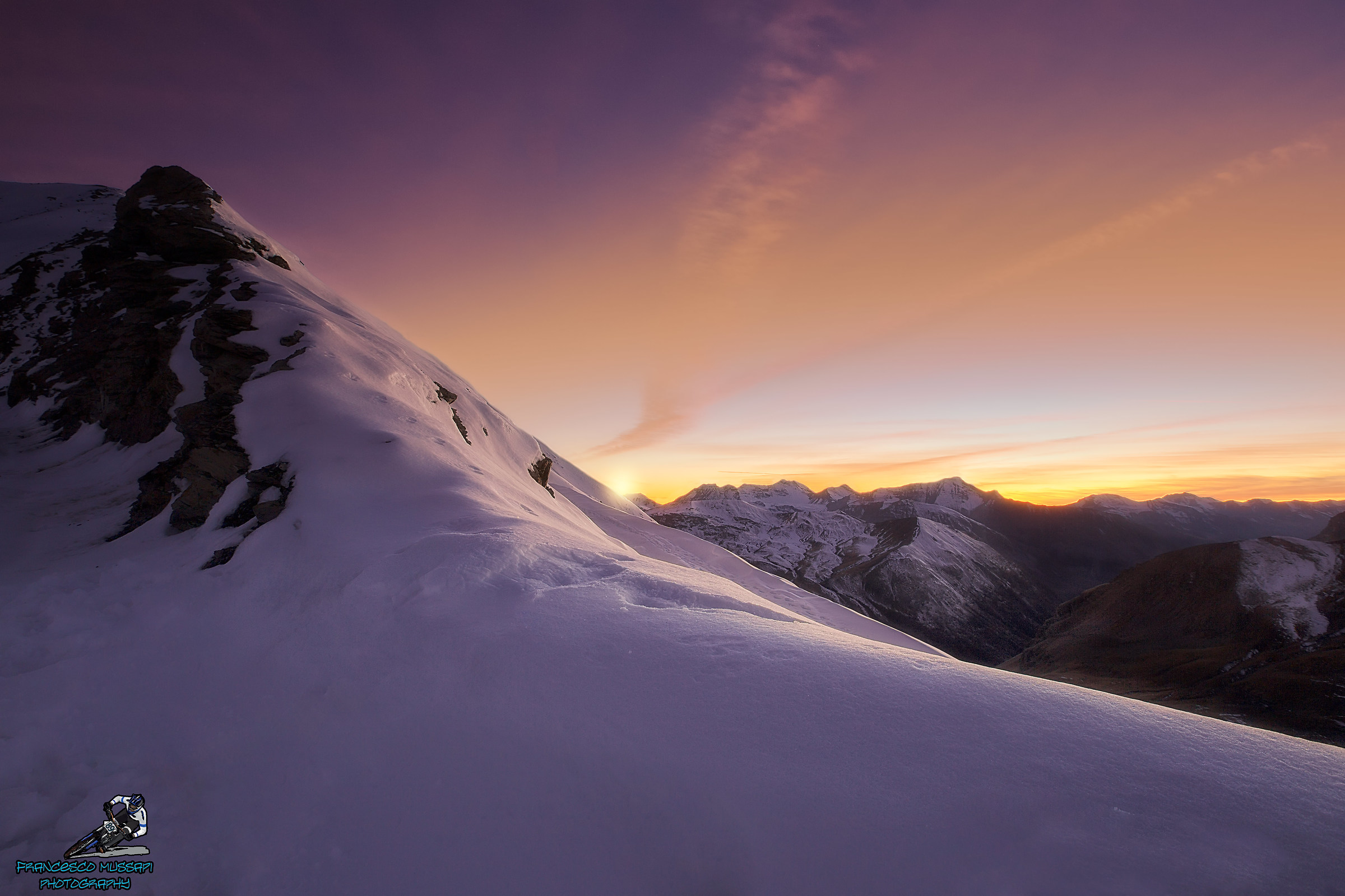 Sunset on the Bonette