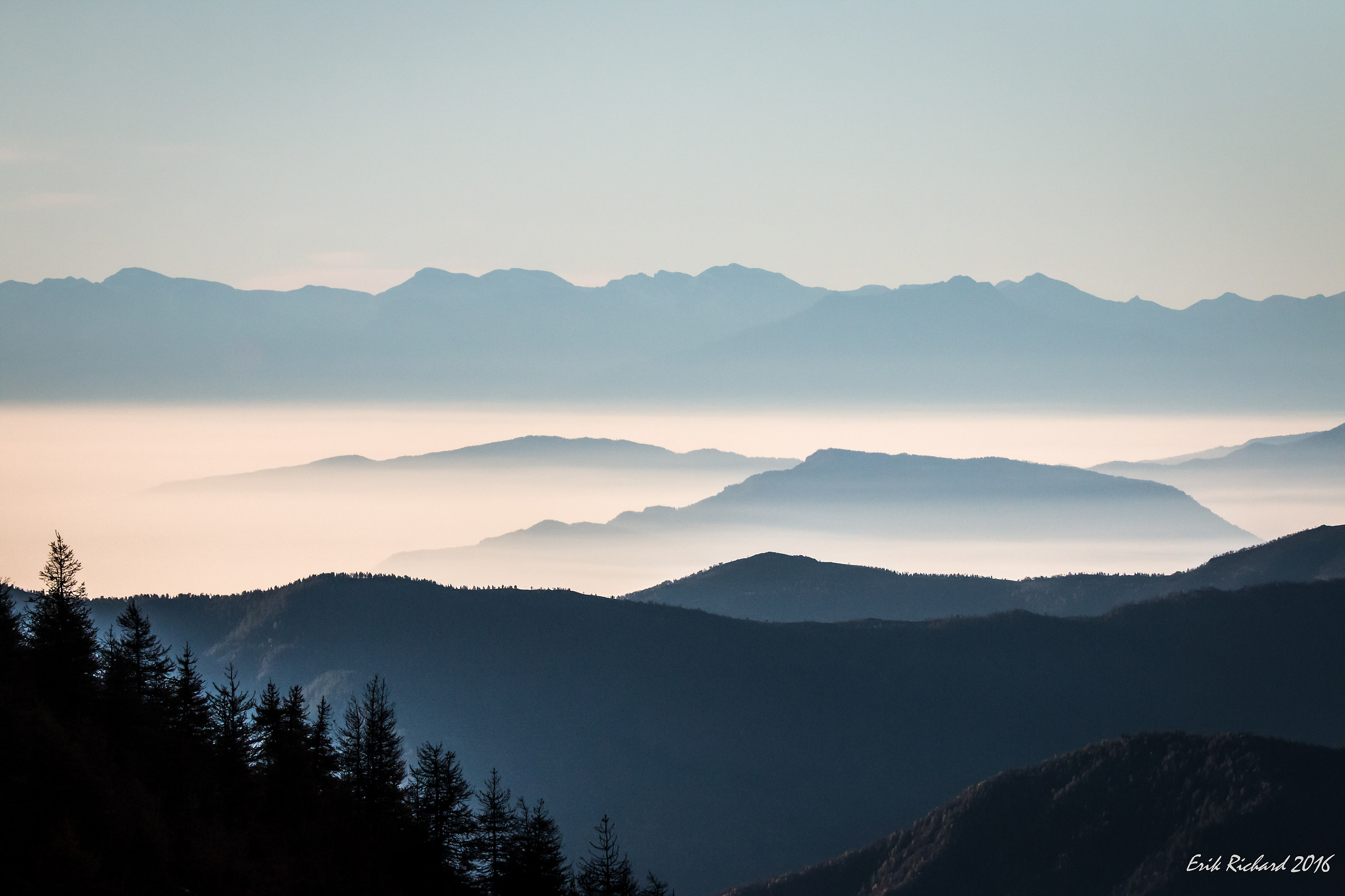 ...nebbia nelle valli....