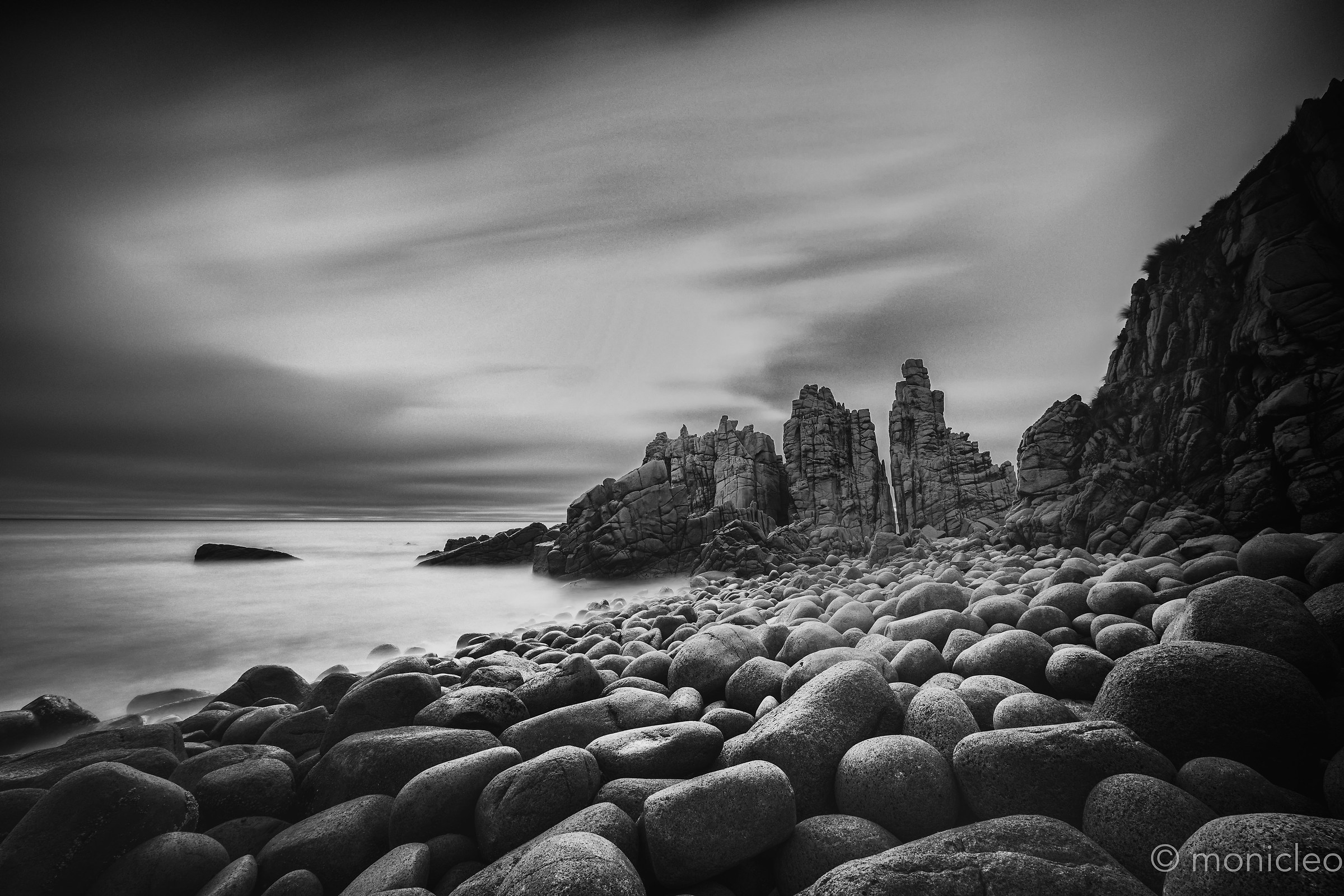 The Pinnacles in B&W