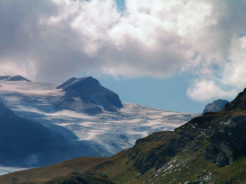 Ghiacciaio dal rifugio Benevolo, valle del Rhemes