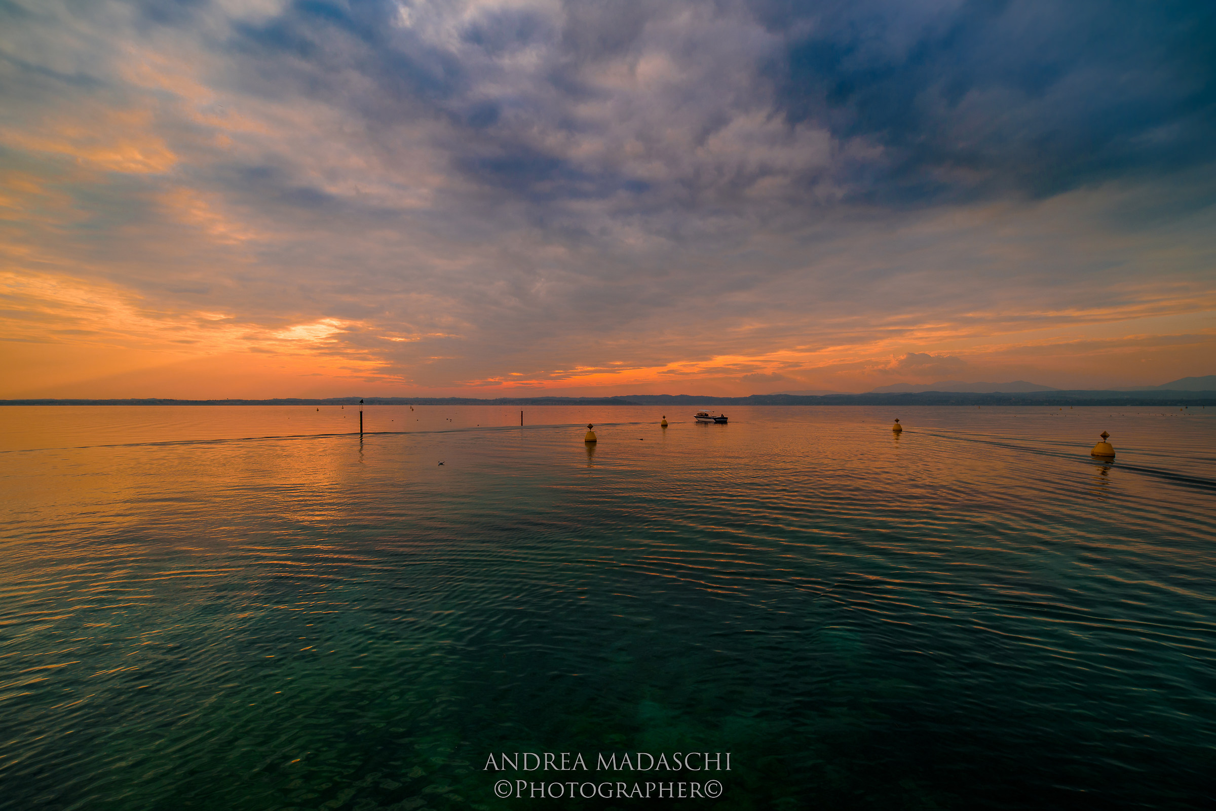 Sunset at Garda Lake