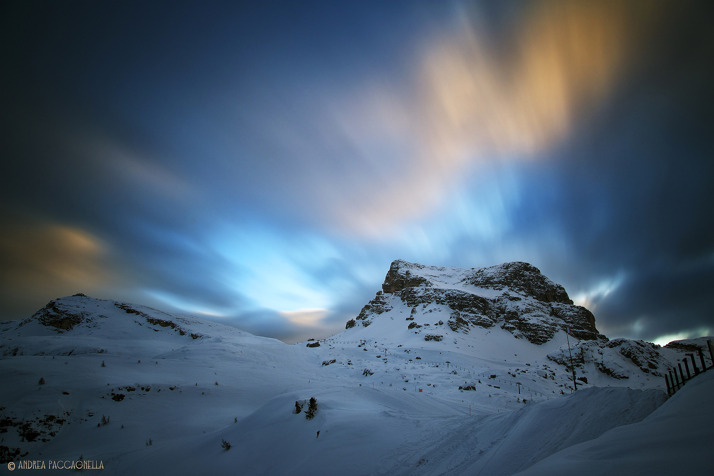 Sunset colors explosion over Averau