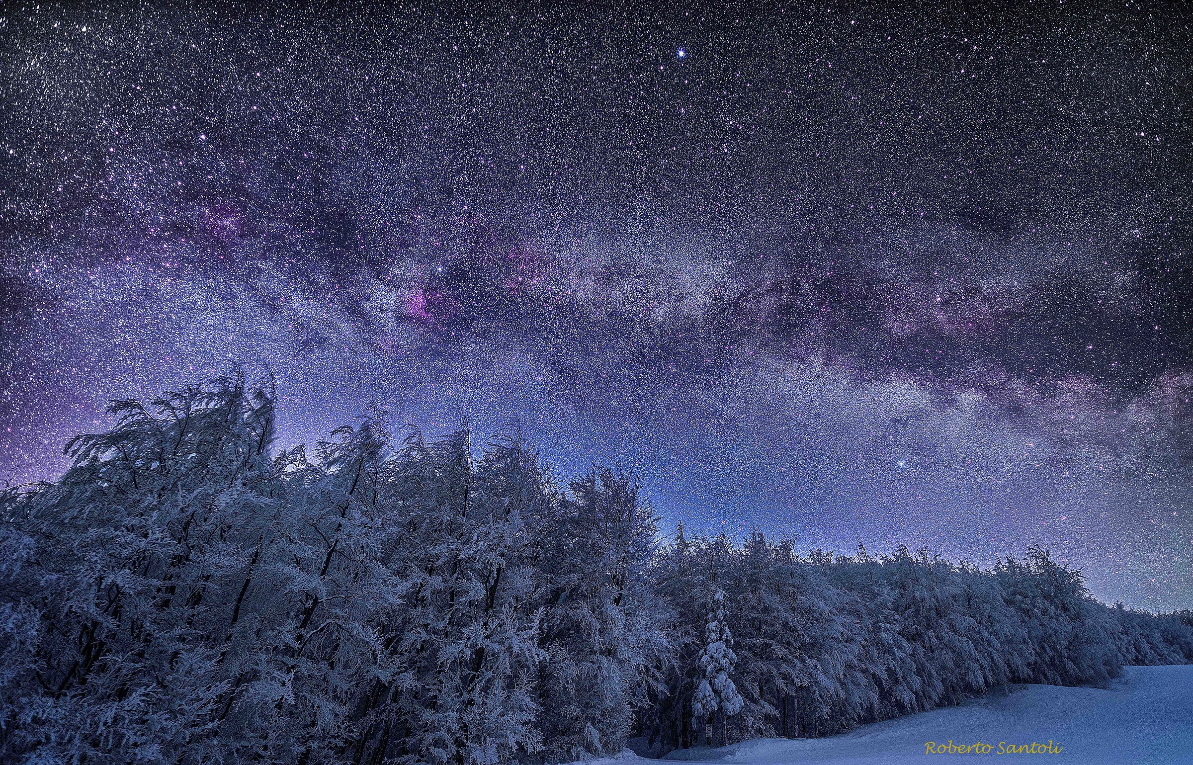 Via lattea sopra Corno alle Scale