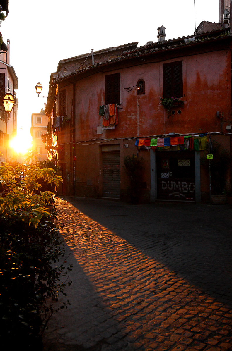 Trastevere, the first light.