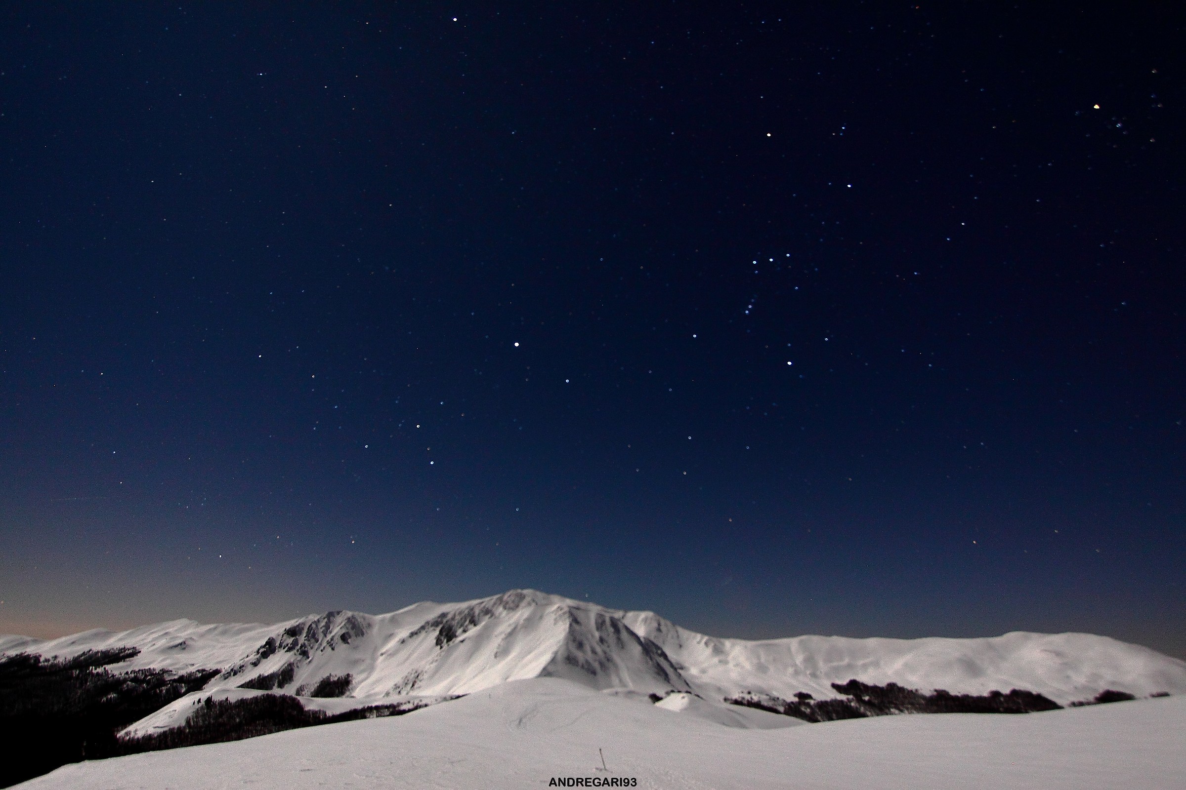 He looks up at the sky and .....