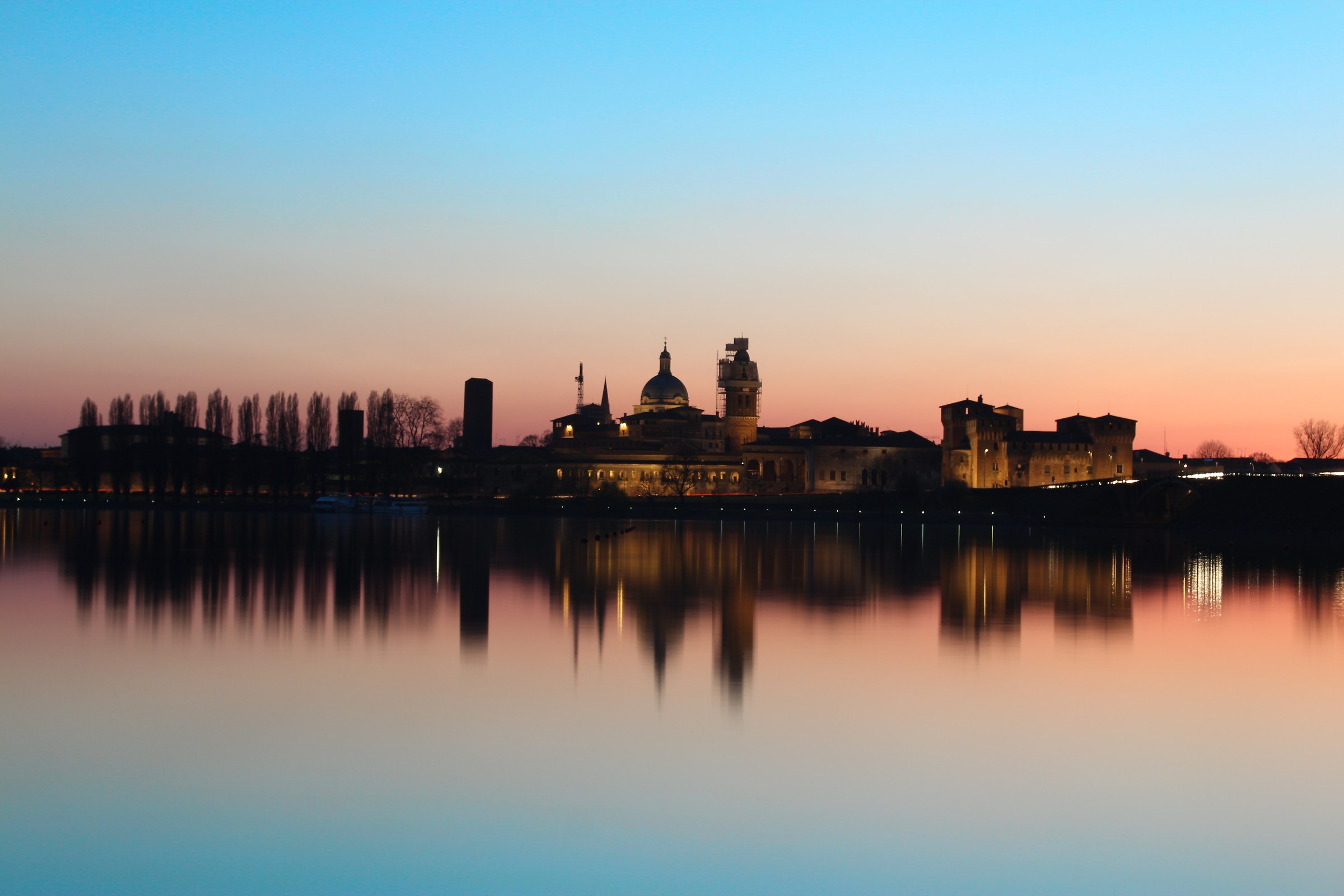 Mantova at sunset