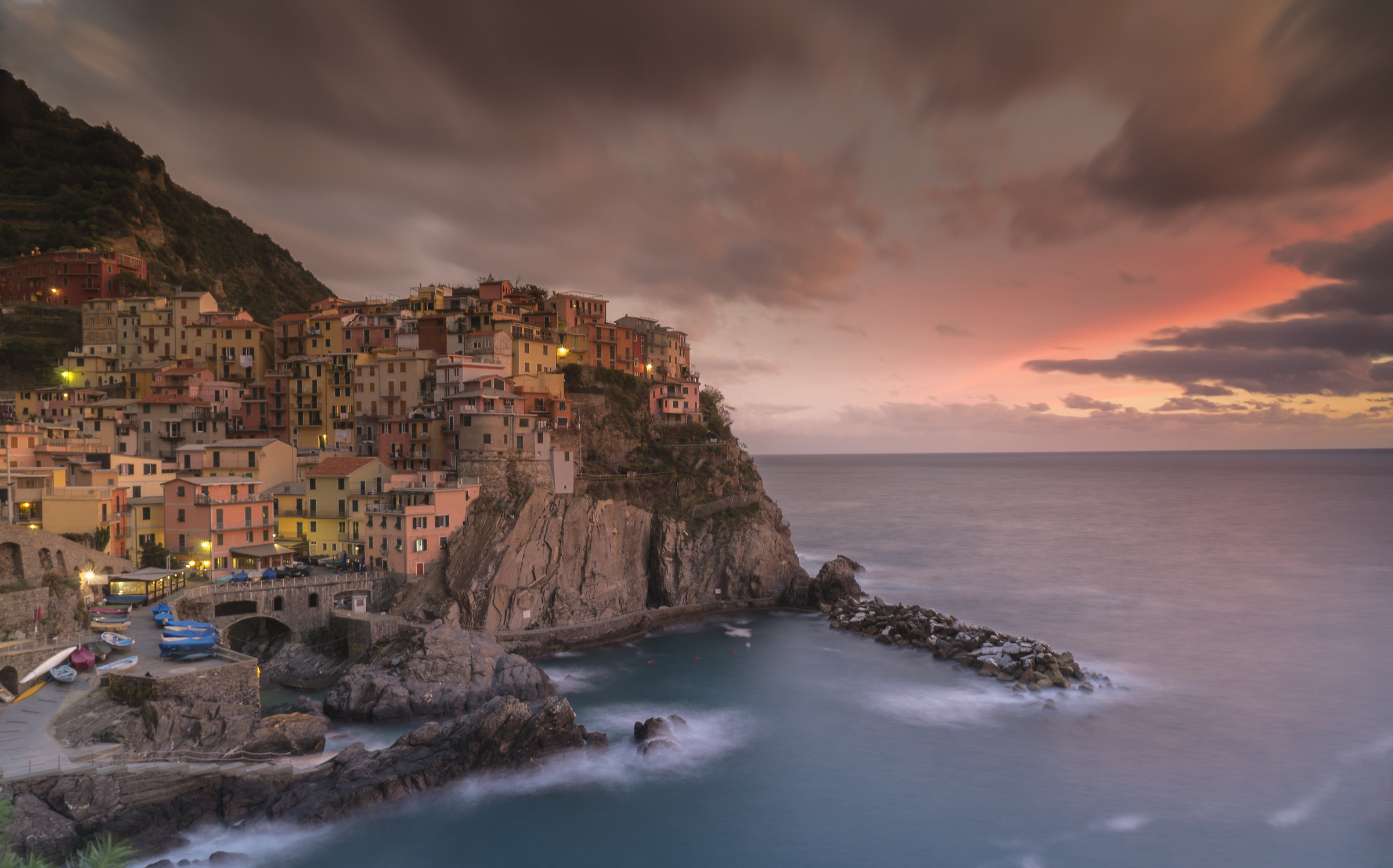 Manarola at sunset