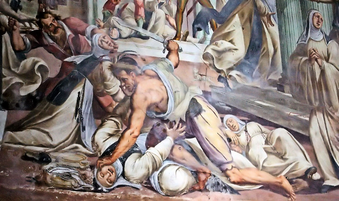 Internal Abbey chiaravalle - Milan - fresco