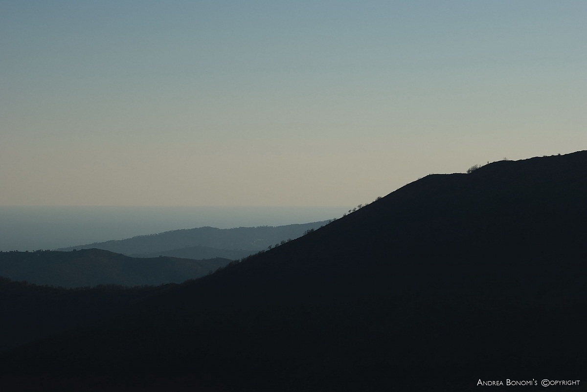 The sea on the horizon
