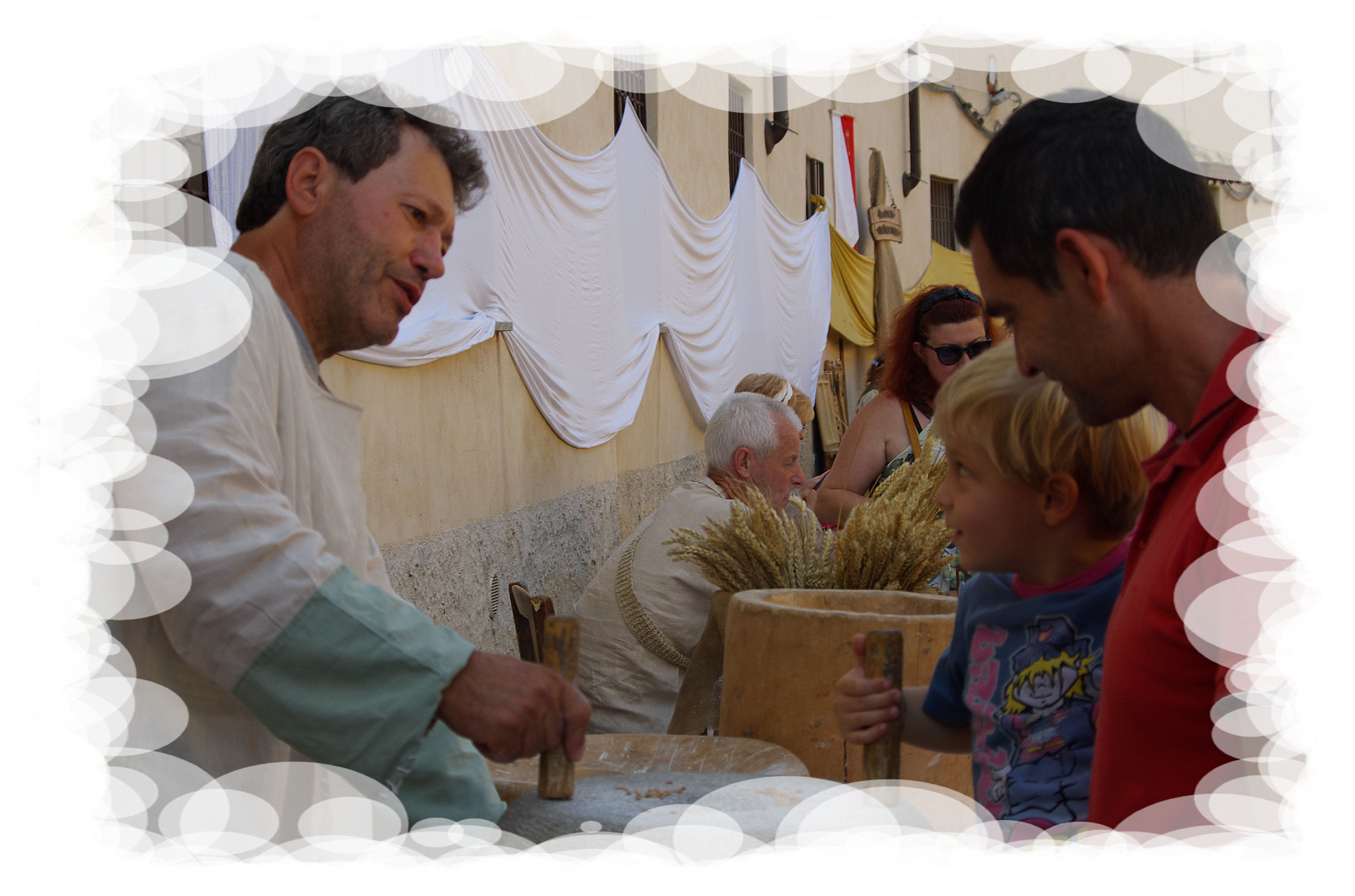 grinding stone in hand