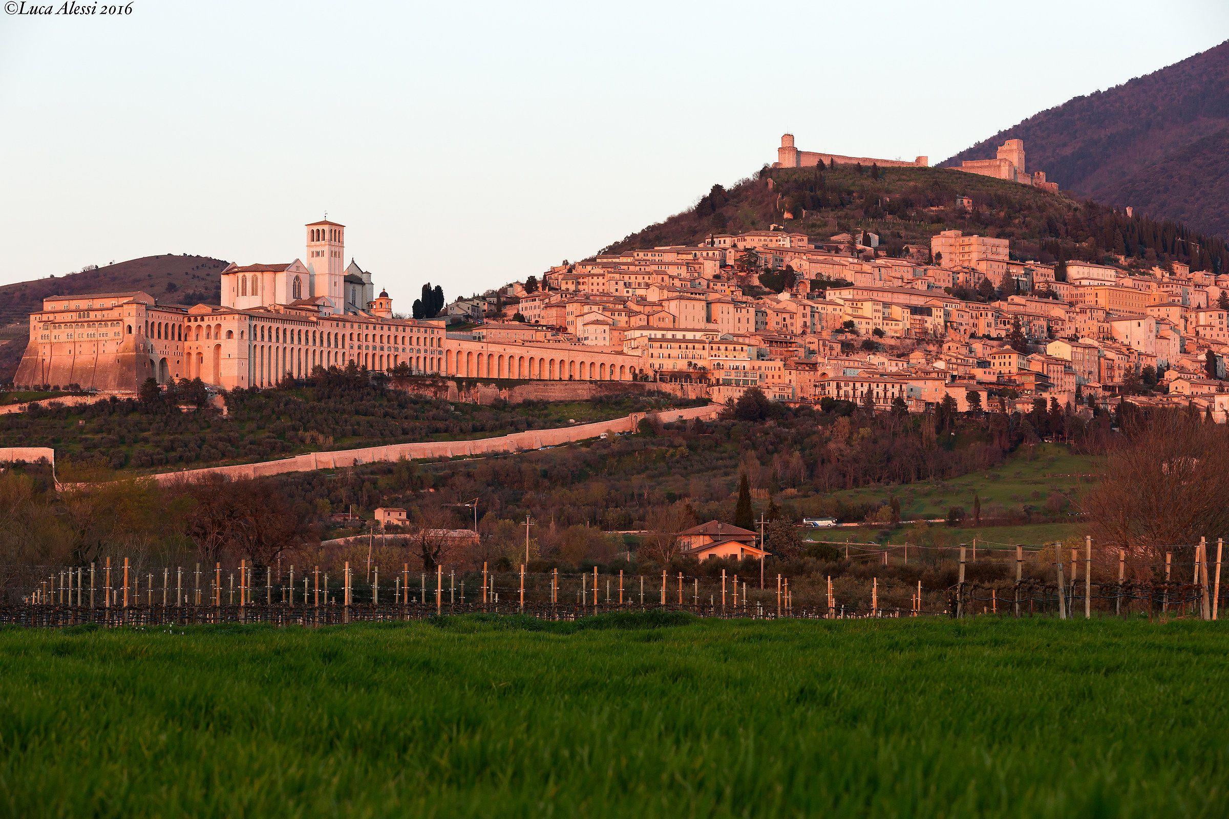 Al tramonto si tinge di rosa