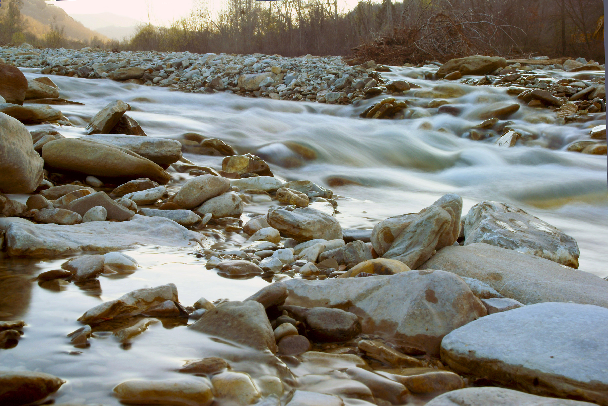 Rocks in the water